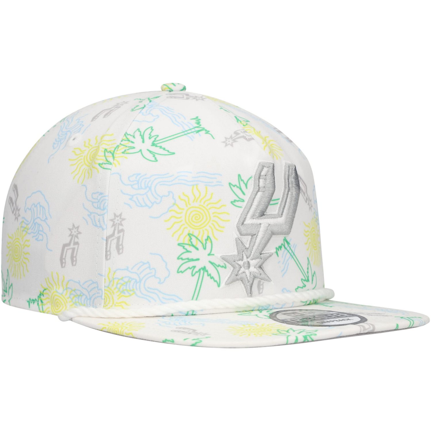 New Era San Antonio Spurs Palm Trees and Waves Golfer Adjustable Hat                                                             - view number 3