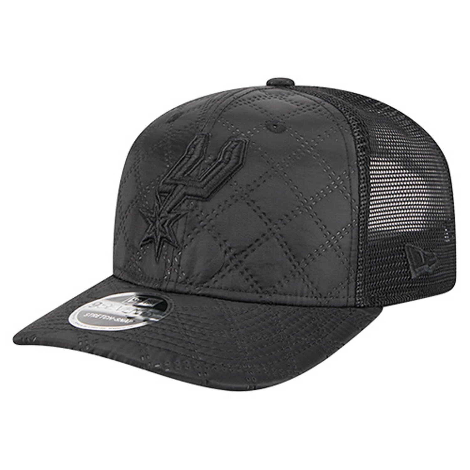 New Era San Antonio Spurs Quilted 9SEVENTY Trucker Adjustable Hat