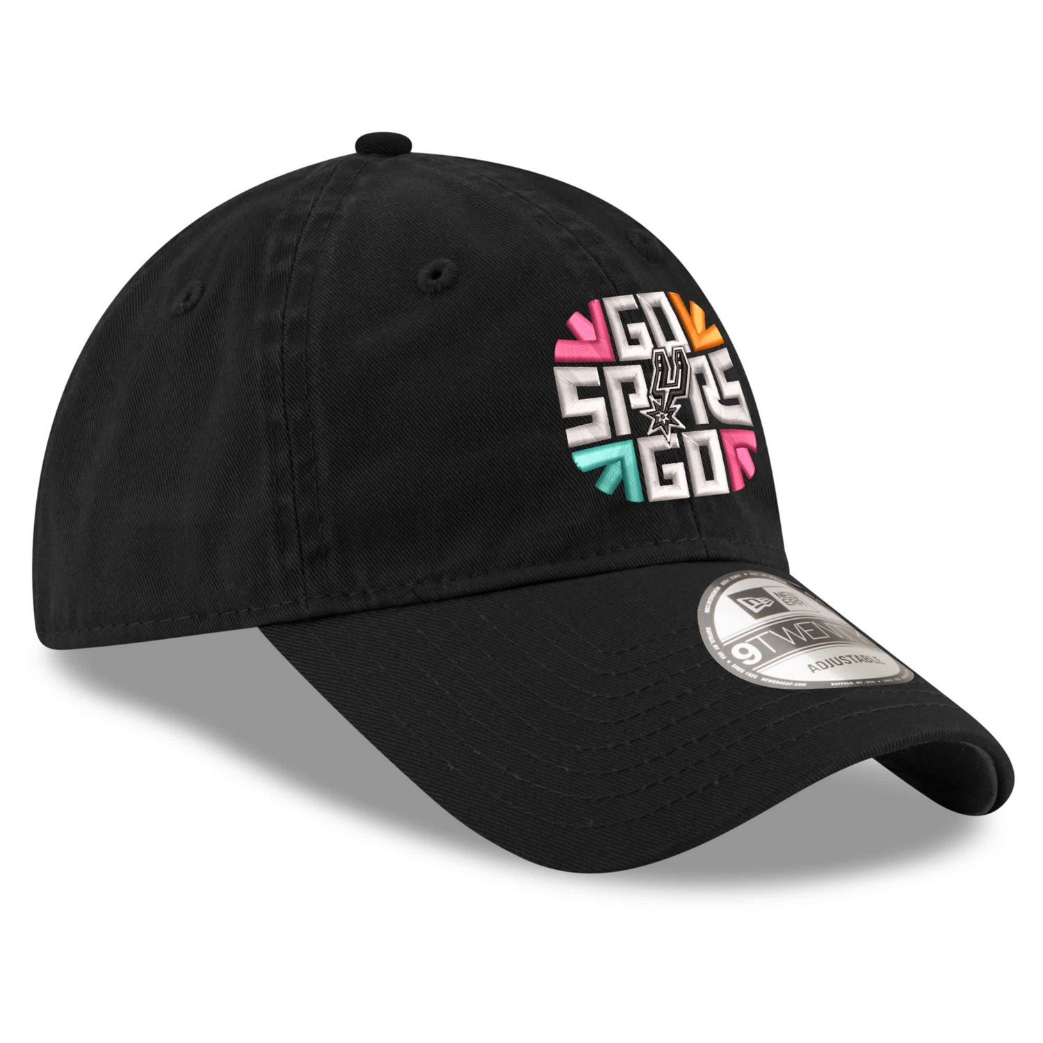 New Era San Antonio Spurs Slogan 9TWENTY Adjustable Hat - view number 3