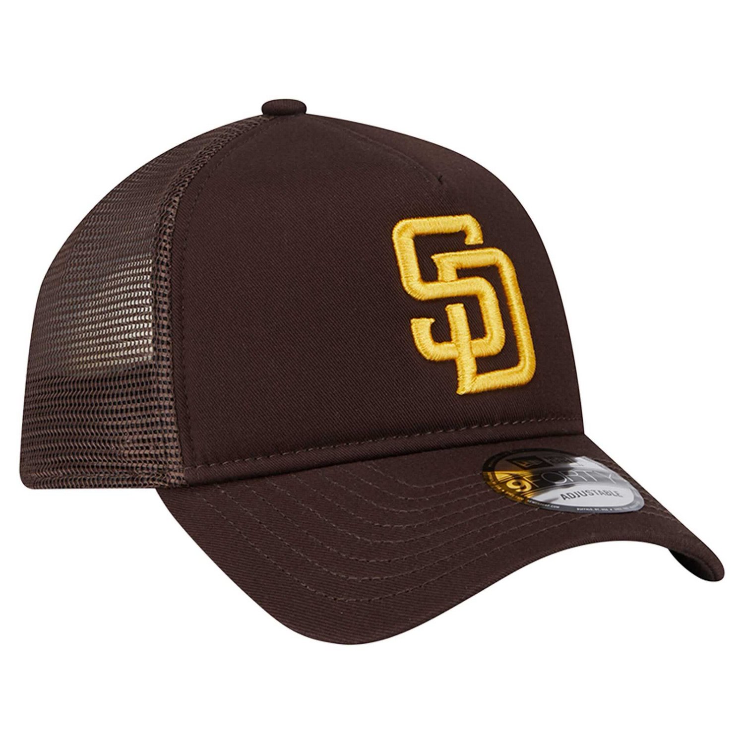 New Era San Diego Padres 9FORTY A-Frame Trucker Adjustable Hat - view number 3