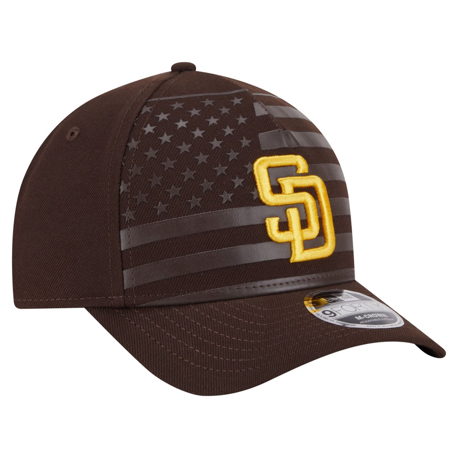 New Era San Diego Padres American Flag 9FORTY M-Crown A-Frame Adjustable Hat