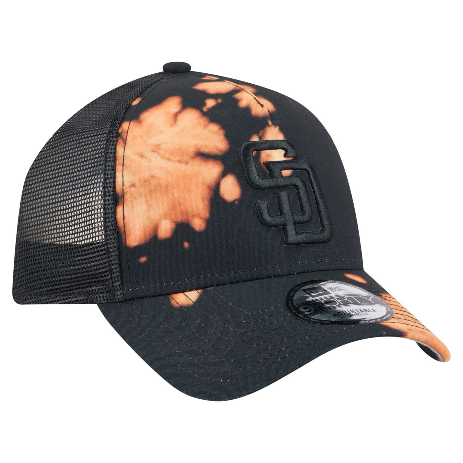 New Era San Diego Padres Bleached A-Frame 9FORTY Adjustable Hat - view number 3
