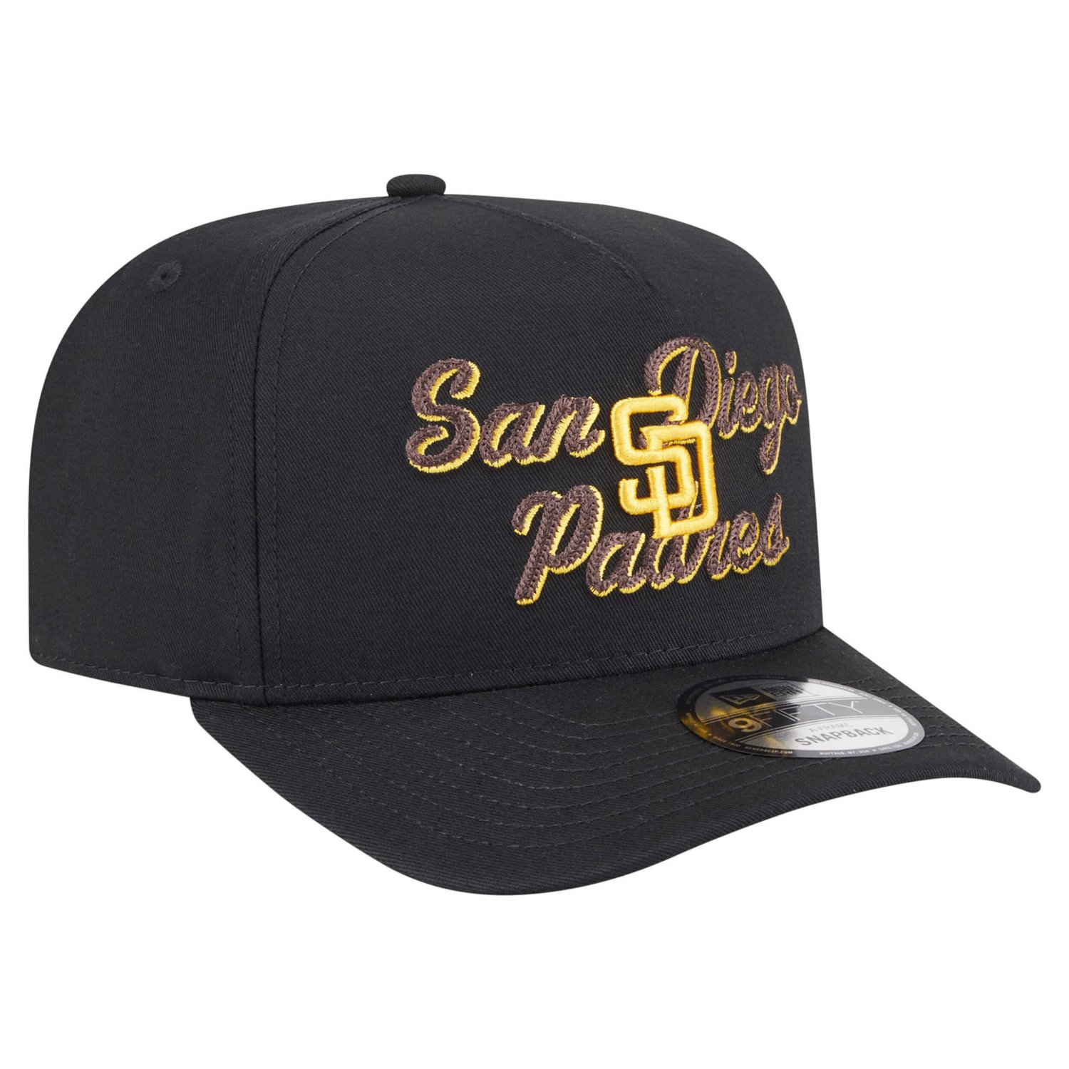 New Era San Diego Padres Chainstitch 9FIFTY A-Frame Snapback Hat - view number 3