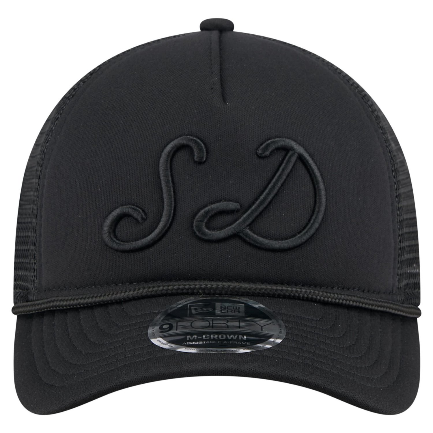 New Era San Diego Padres City Initial 9FORTY A-Frame M-Crown Adjustable Trucker Hat