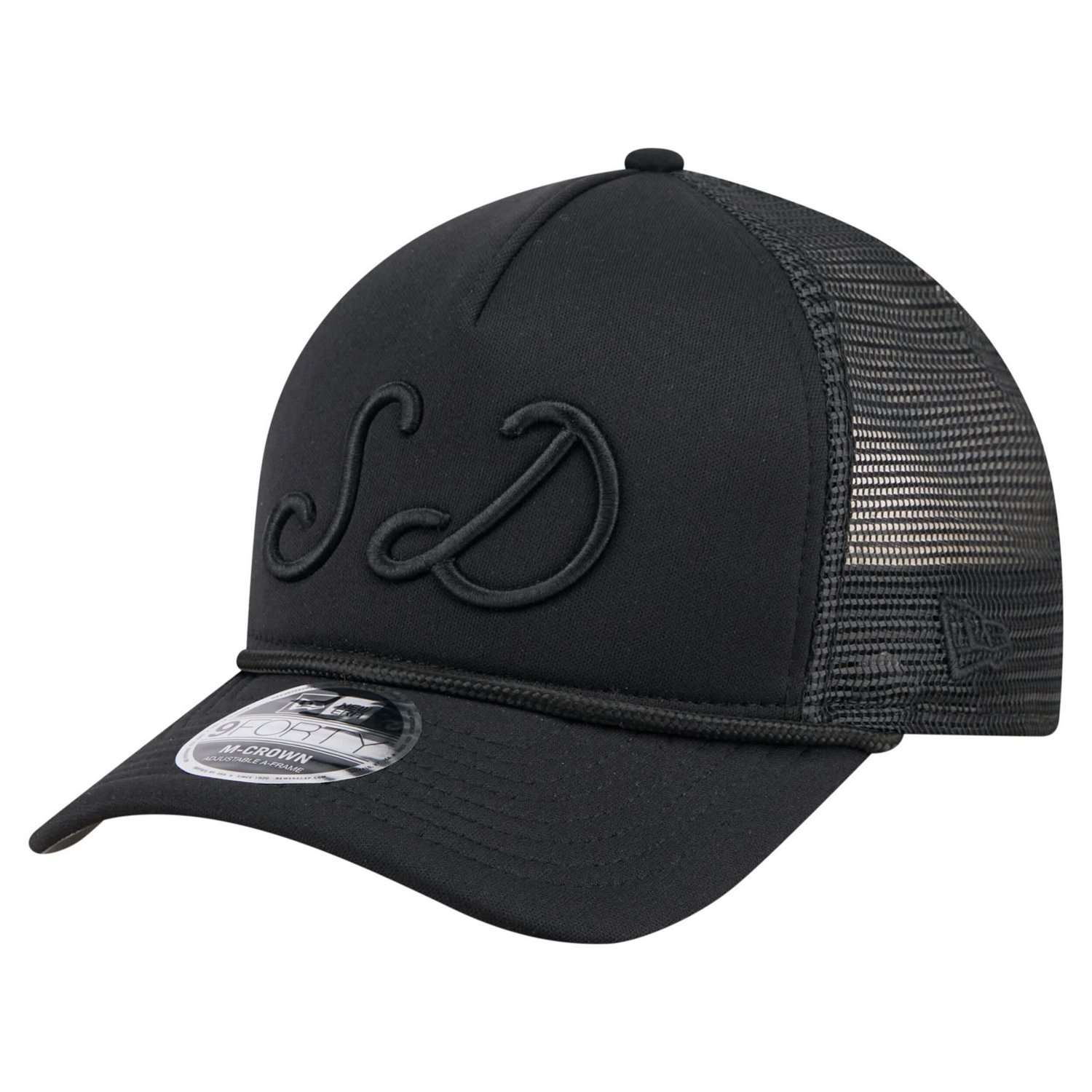 New Era San Diego Padres City Initial 9FORTY A-Frame M-Crown Adjustable Trucker Hat