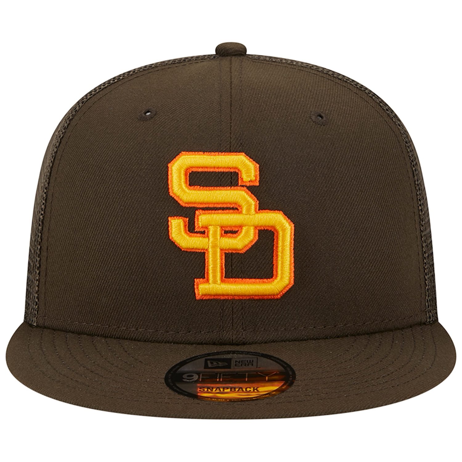New Era San Diego Padres Cooperstown Collection Team Color Trucker 9FIFTY Snapback Hat - view number 2