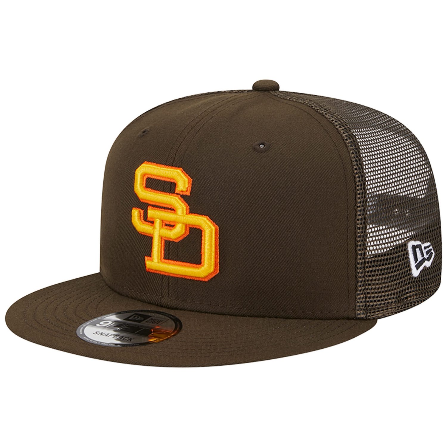 New Era San Diego Padres Cooperstown Collection Team Color Trucker 9FIFTY Snapback Hat