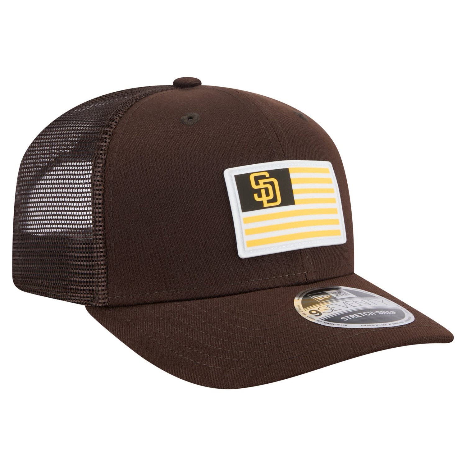 New Era San Diego Padres Flag 9SEVENTY Stretch-Snap Hat - view number 3