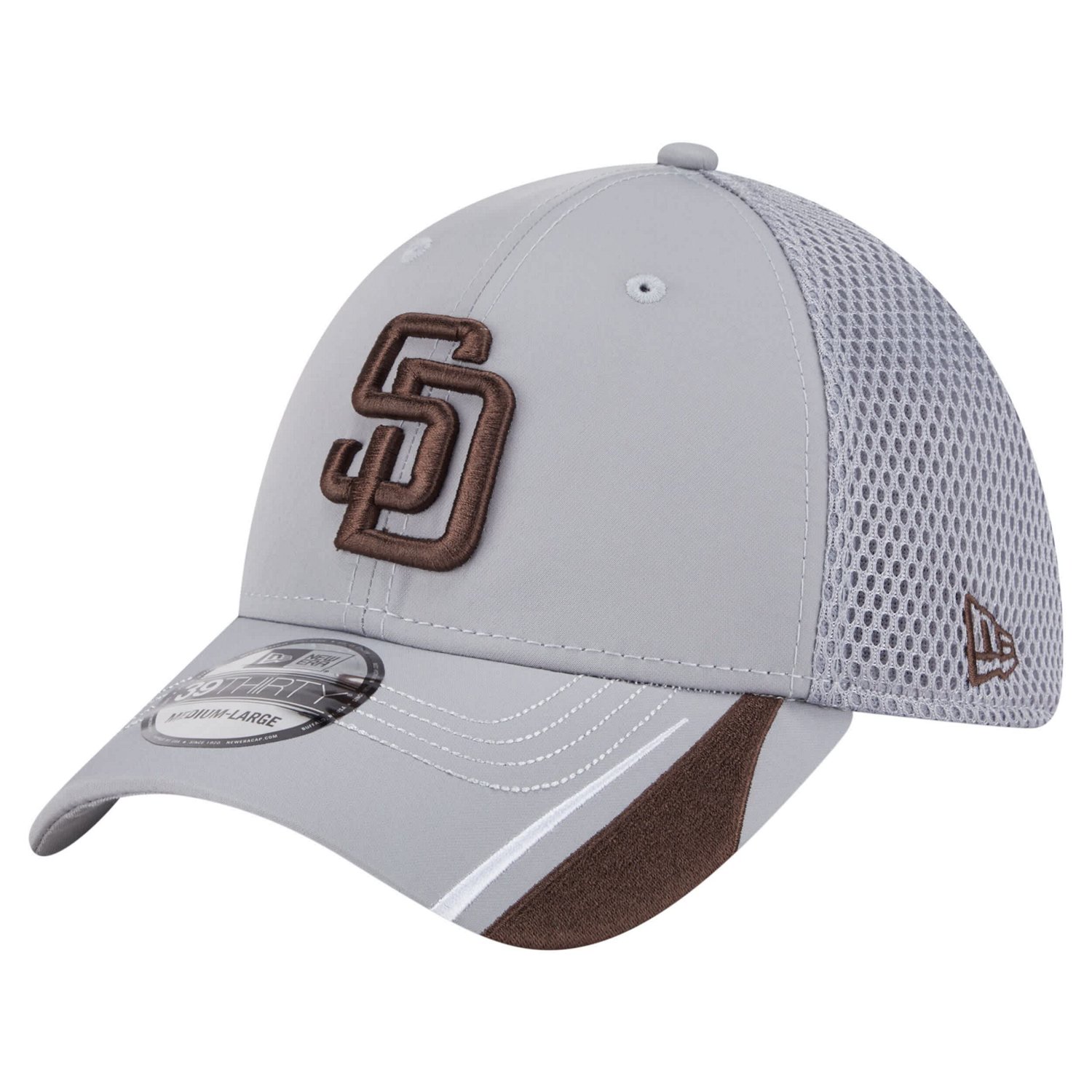 New Era San Diego Padres Linear 39THIRTY Flex-Fit Hat