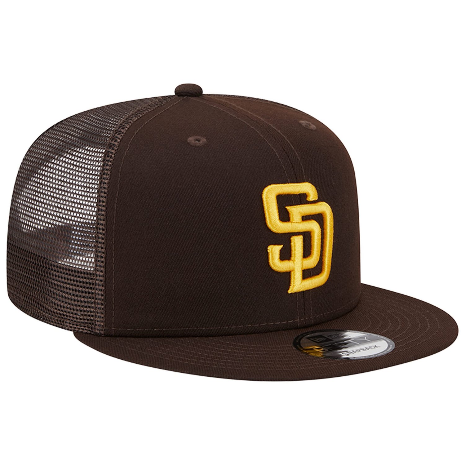 New Era San Diego Padres Team Color Trucker 9FIFTY Snapback Hat - view number 3