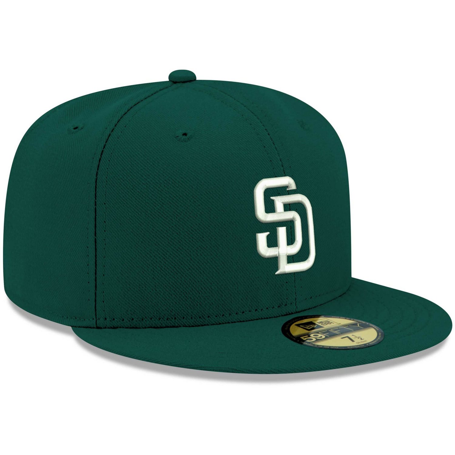 New Era San Diego Padres White Logo 59FIFTY Fitted Hat