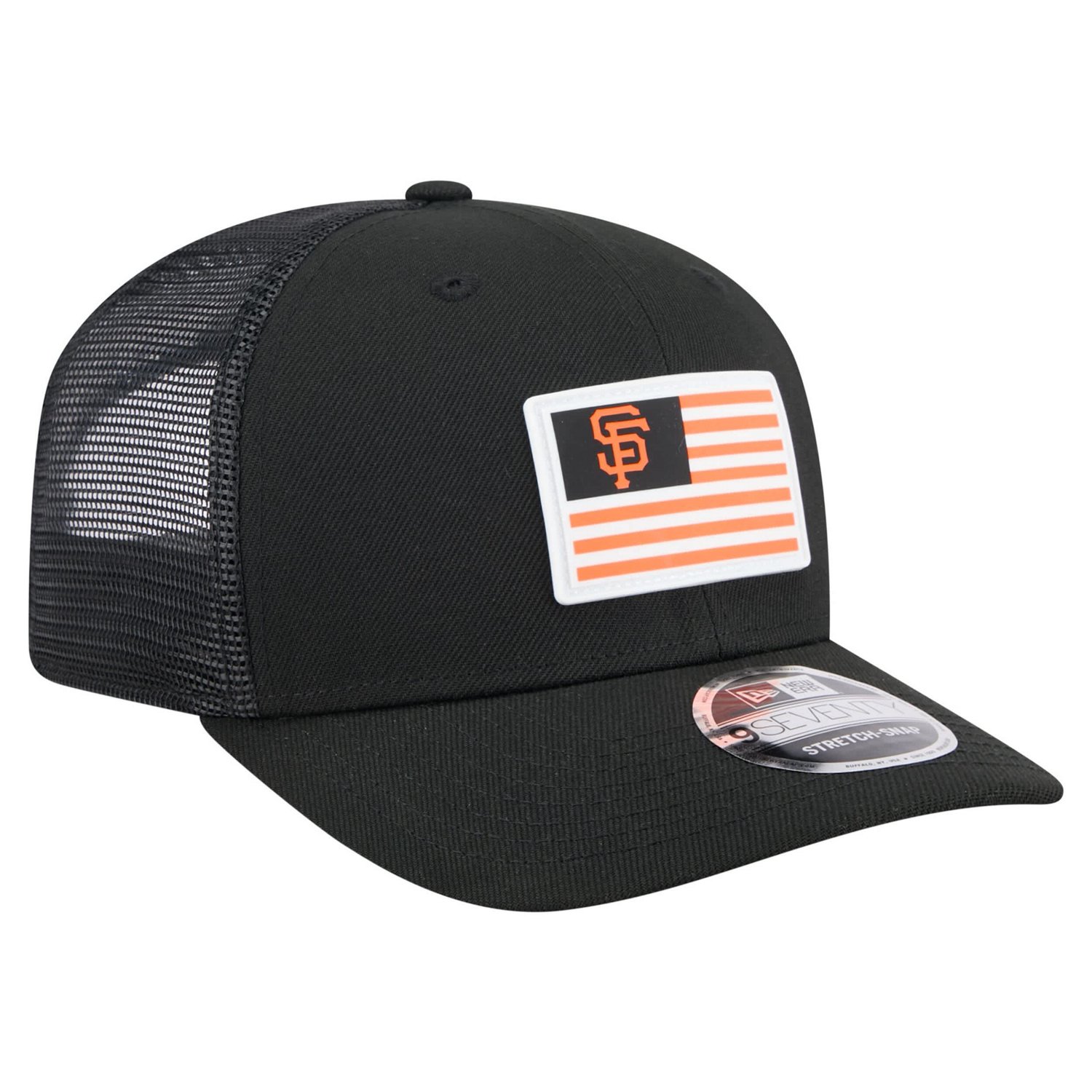 New Era San Francisco Giants Flag 9SEVENTY Stretch-Snap Hat - view number 3