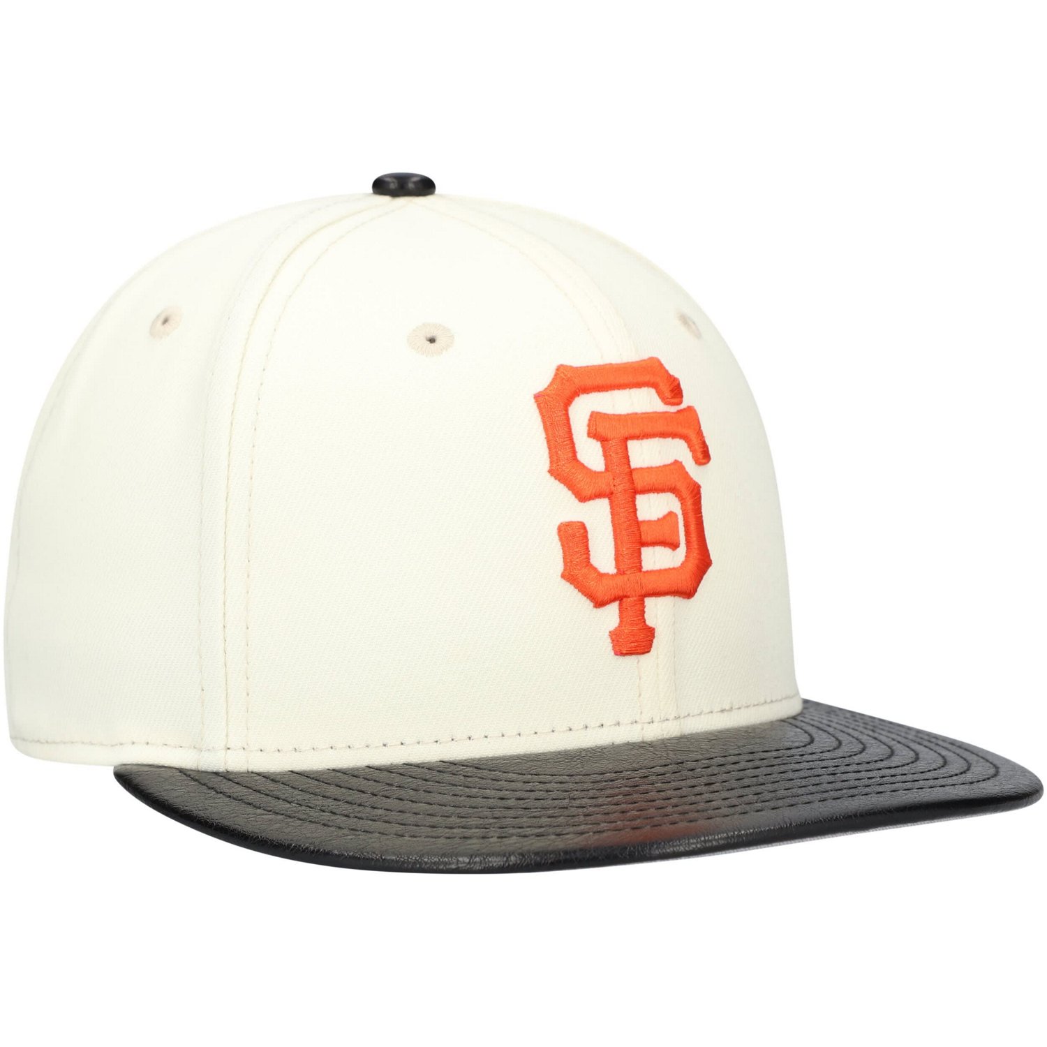 New Era San Francisco Giants Game Night Leather Visor 59FIFTY Fitted Hat