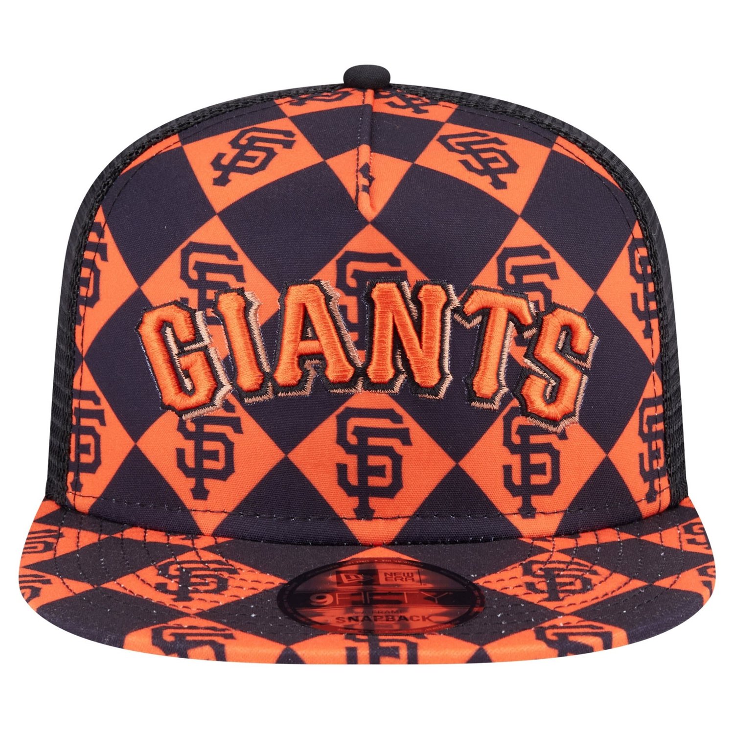 New Era San Francisco Giants Seeing Diamonds A-Frame Trucker 9FIFTY Snapback Hat