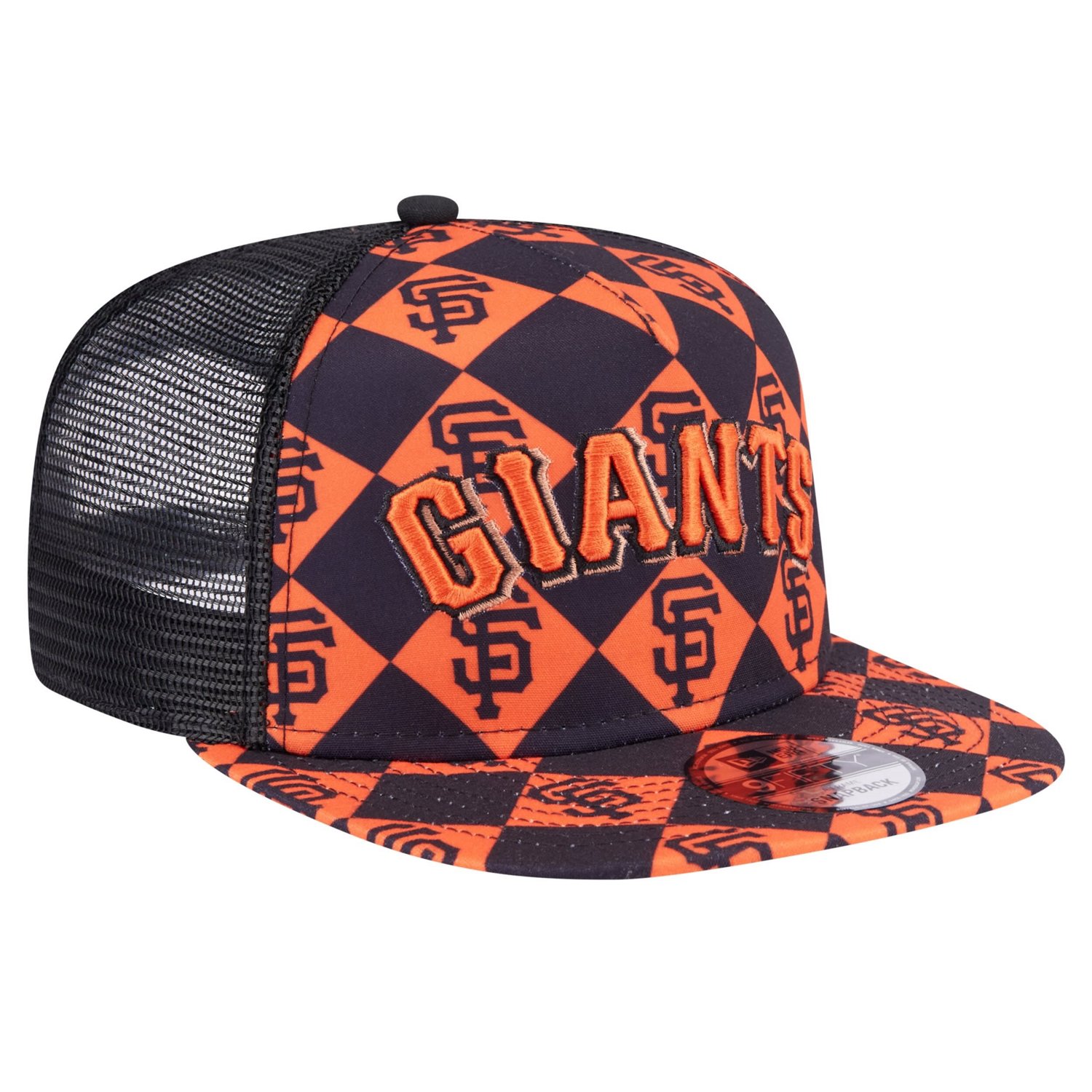 New Era San Francisco Giants Seeing Diamonds A-Frame Trucker 9FIFTY Snapback Hat