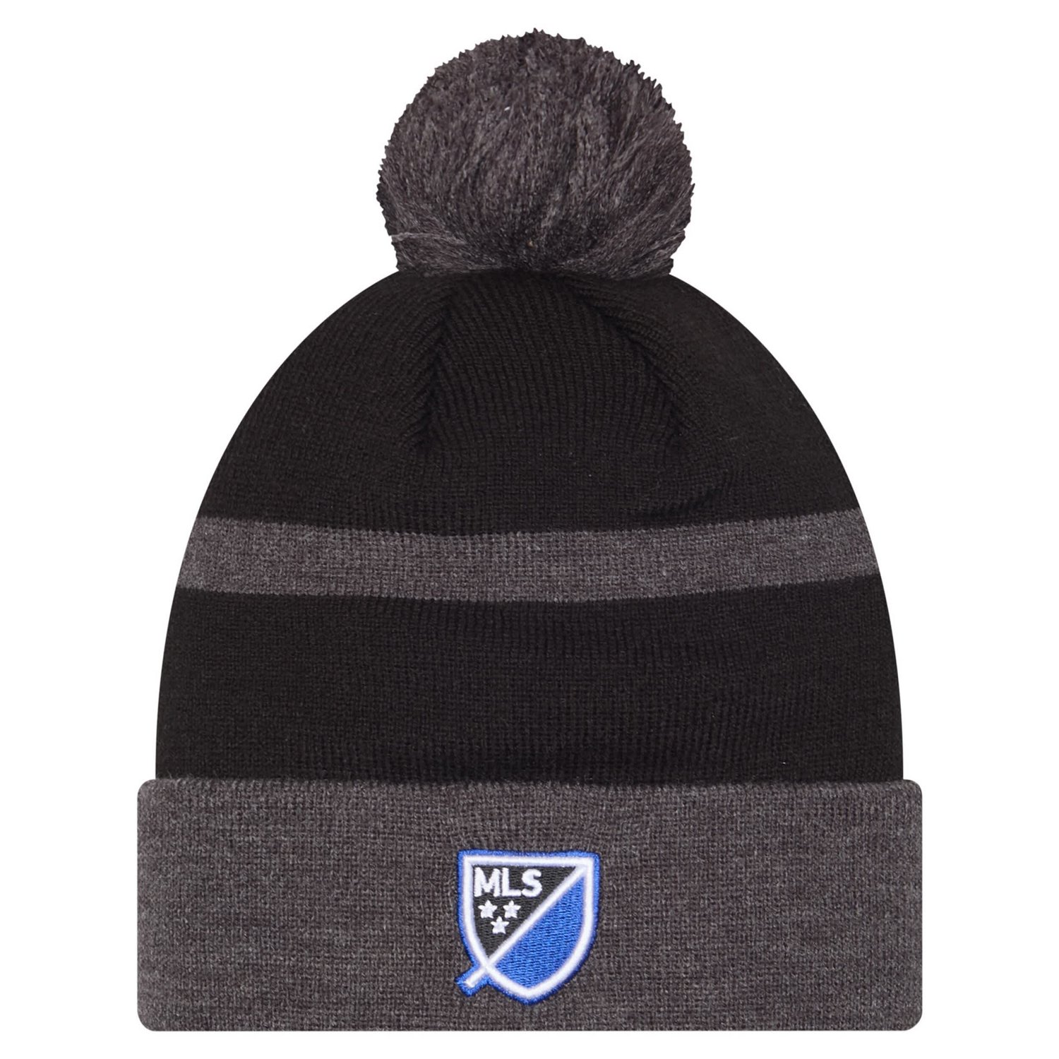New Era San Jose Earthquakes 2025 Kickoff Cuffed Knit Hat with Pom - view number 2