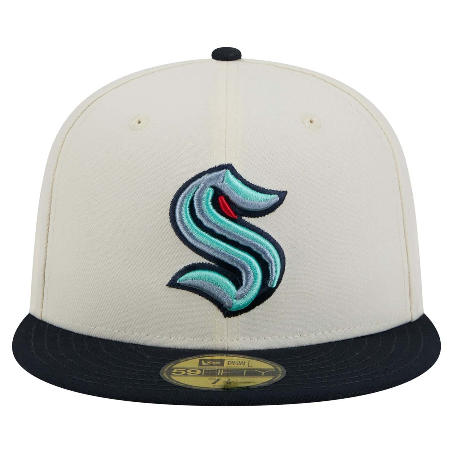 New Era Seattle Kraken Chrome Two-Toned 59FIFTY Fitted Hat - view number 2