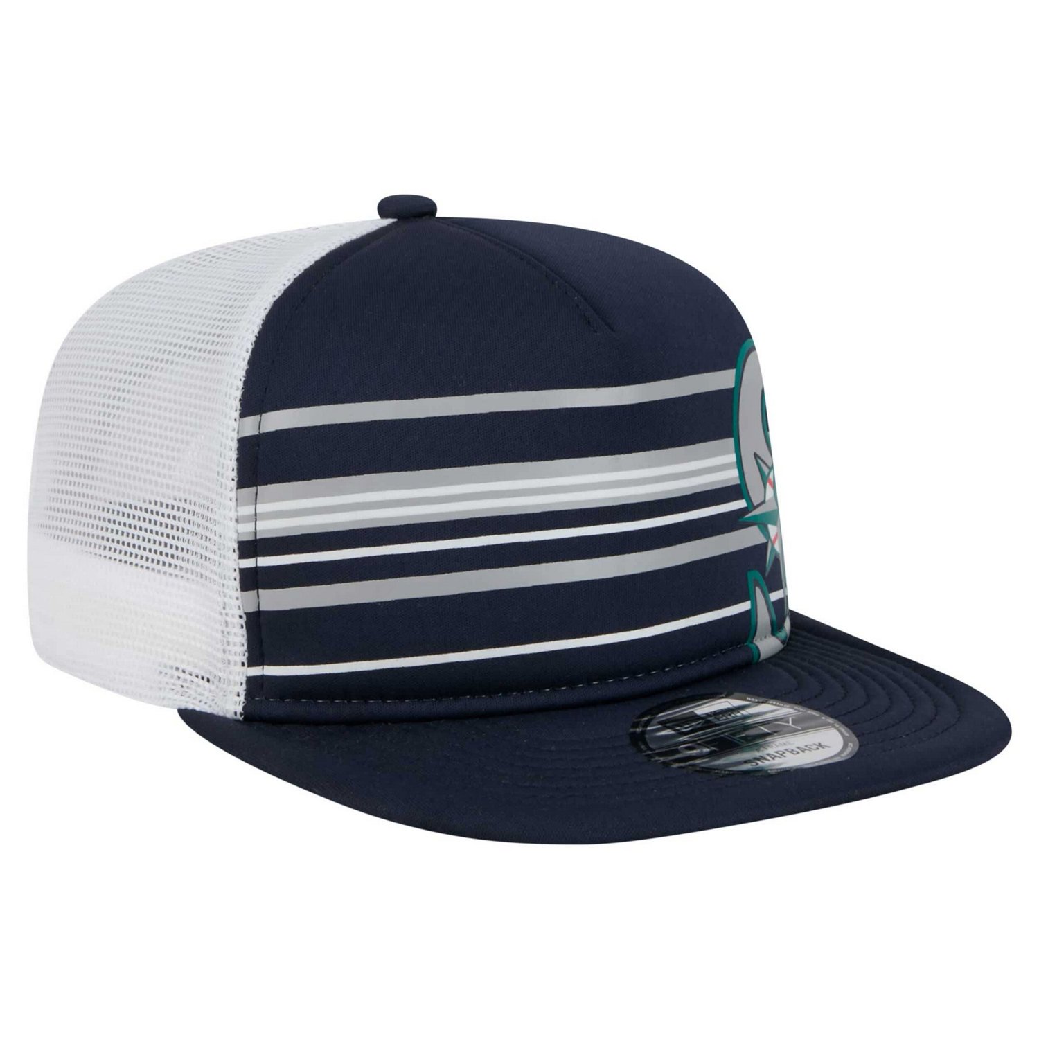 New Era Seattle Mariners 9FIFTY A-Frame Trucker Snapback Hat - view number 3