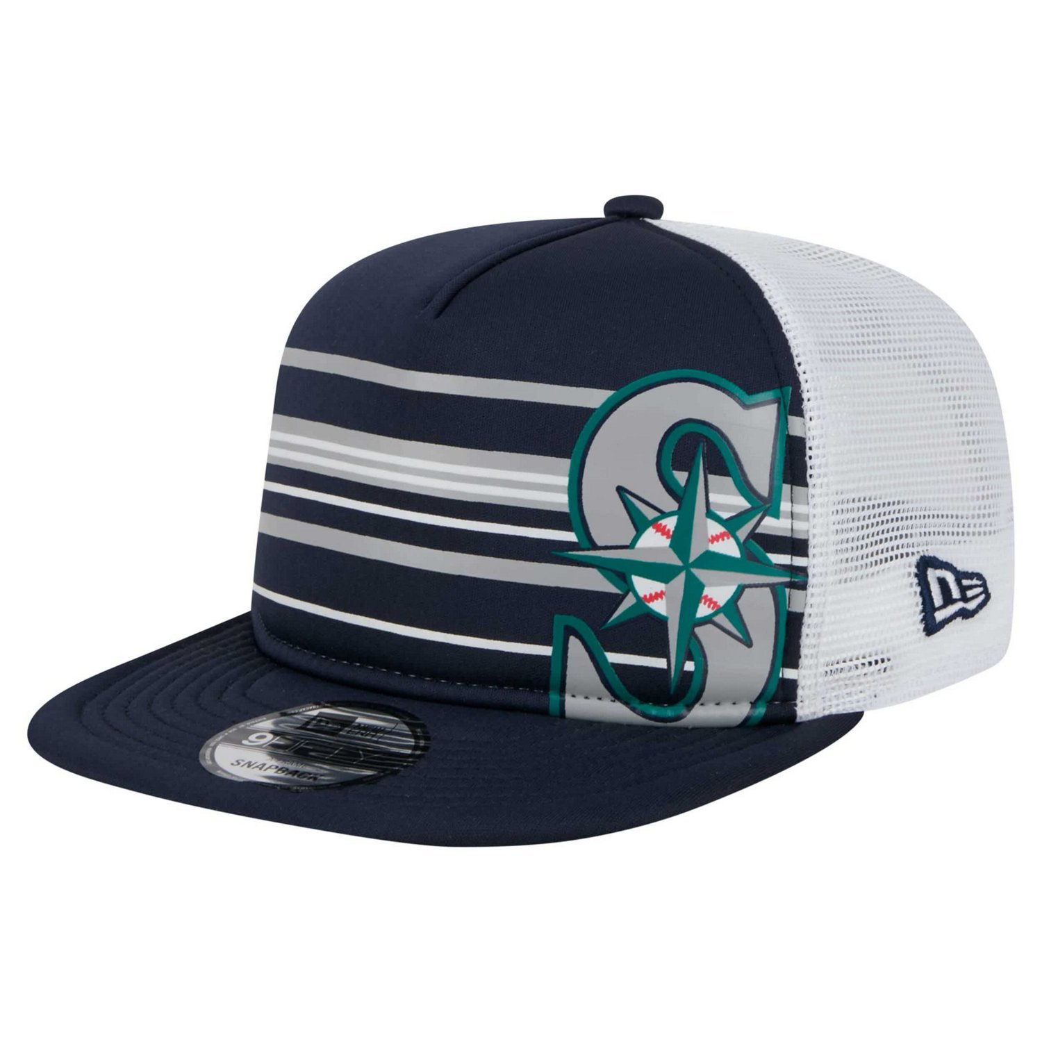 New Era Seattle Mariners 9FIFTY A-Frame Trucker Snapback Hat - view number 1
