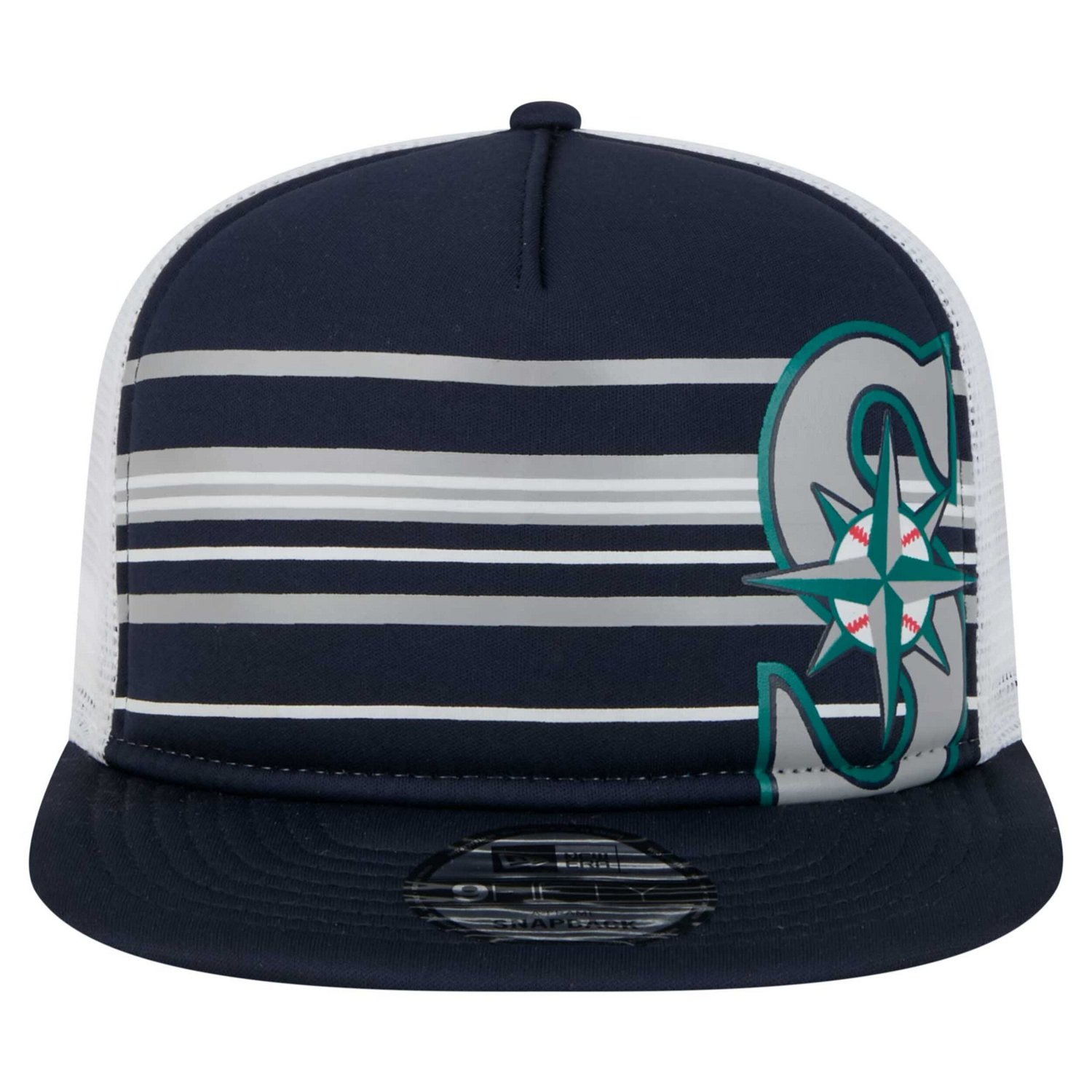 New Era Seattle Mariners 9FIFTY A-Frame Trucker Snapback Hat - view number 2