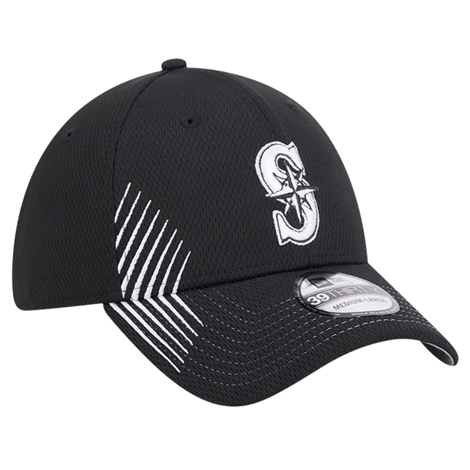 New Era Seattle Mariners Active Dash Mark 39THIRTY Flex Hat