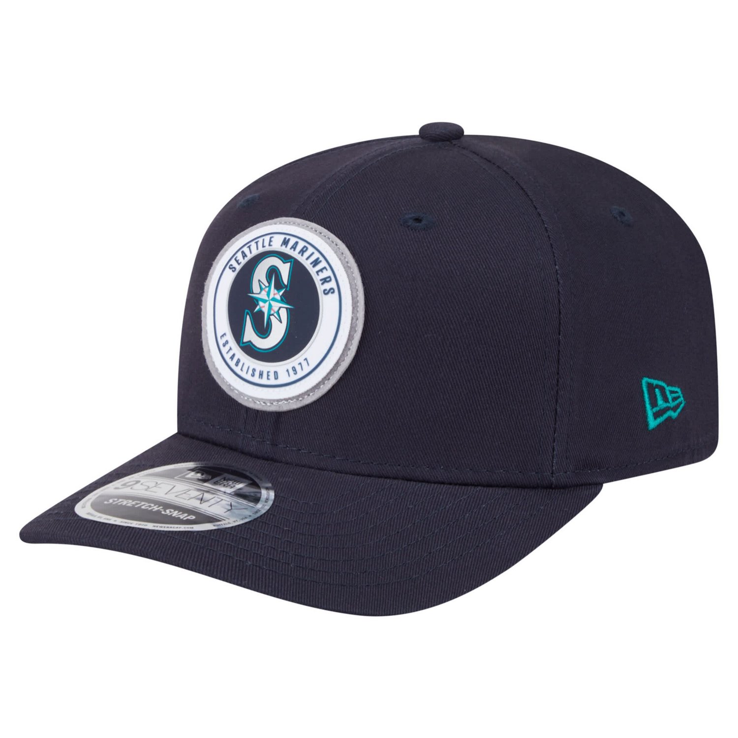 New Era Seattle Mariners Circle Patch 9SEVENTY Stretch-Snap Hat