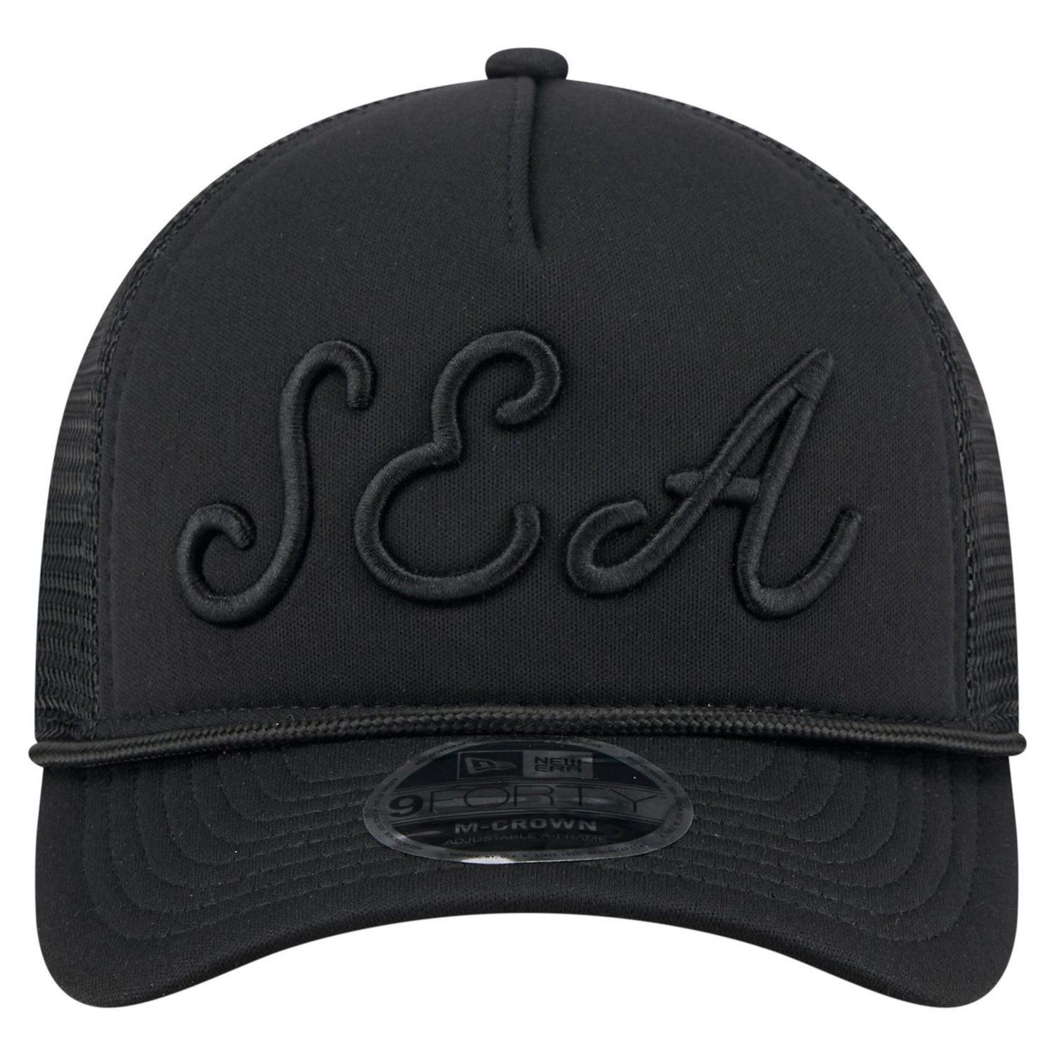 New Era Seattle Mariners City Initial 9FORTY A-Frame M-Crown Adjustable Trucker Hat - view number 2