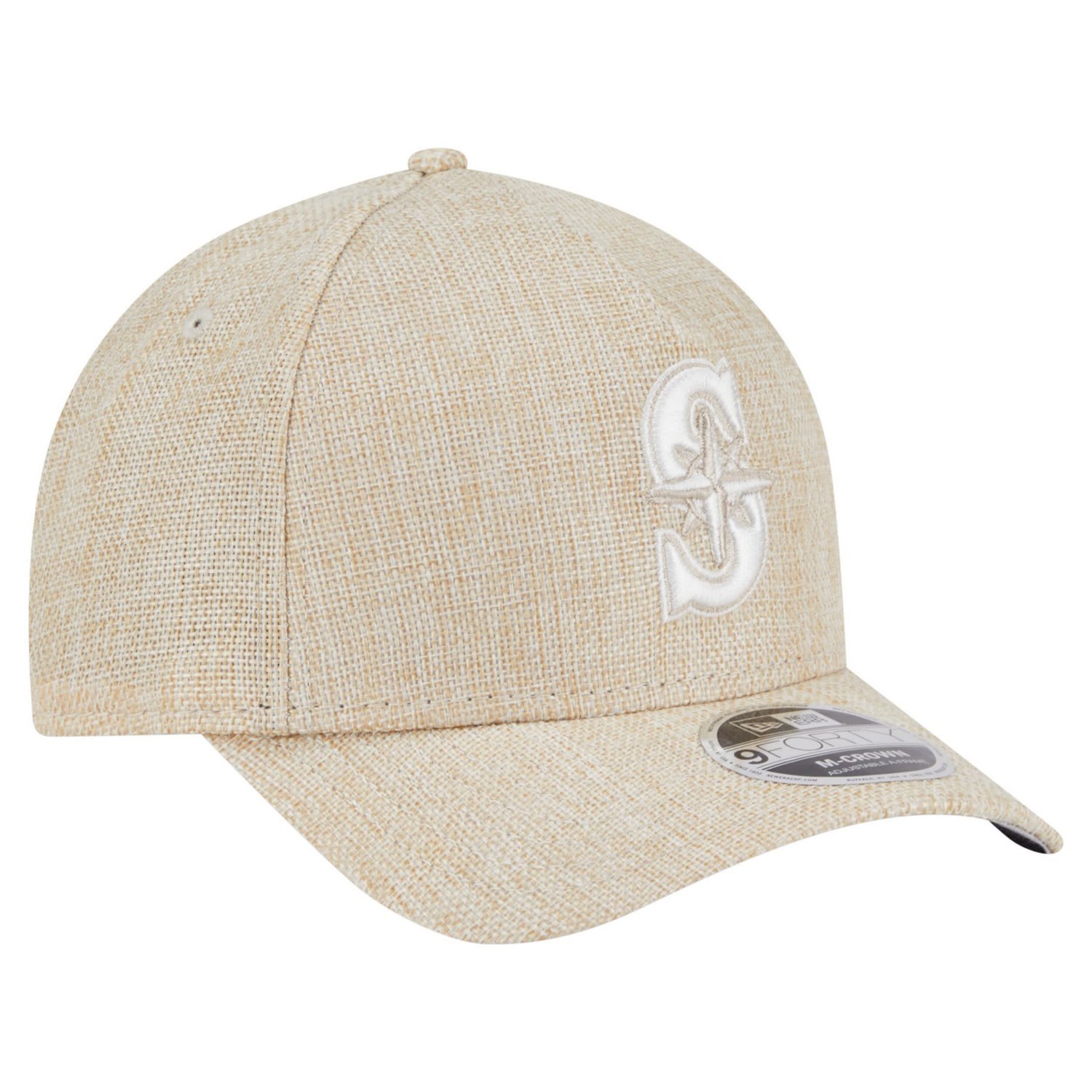 New Era Seattle Mariners Cotton Weave M-Crown A-Frame 9FORTY Adjustable Hat - view number 3