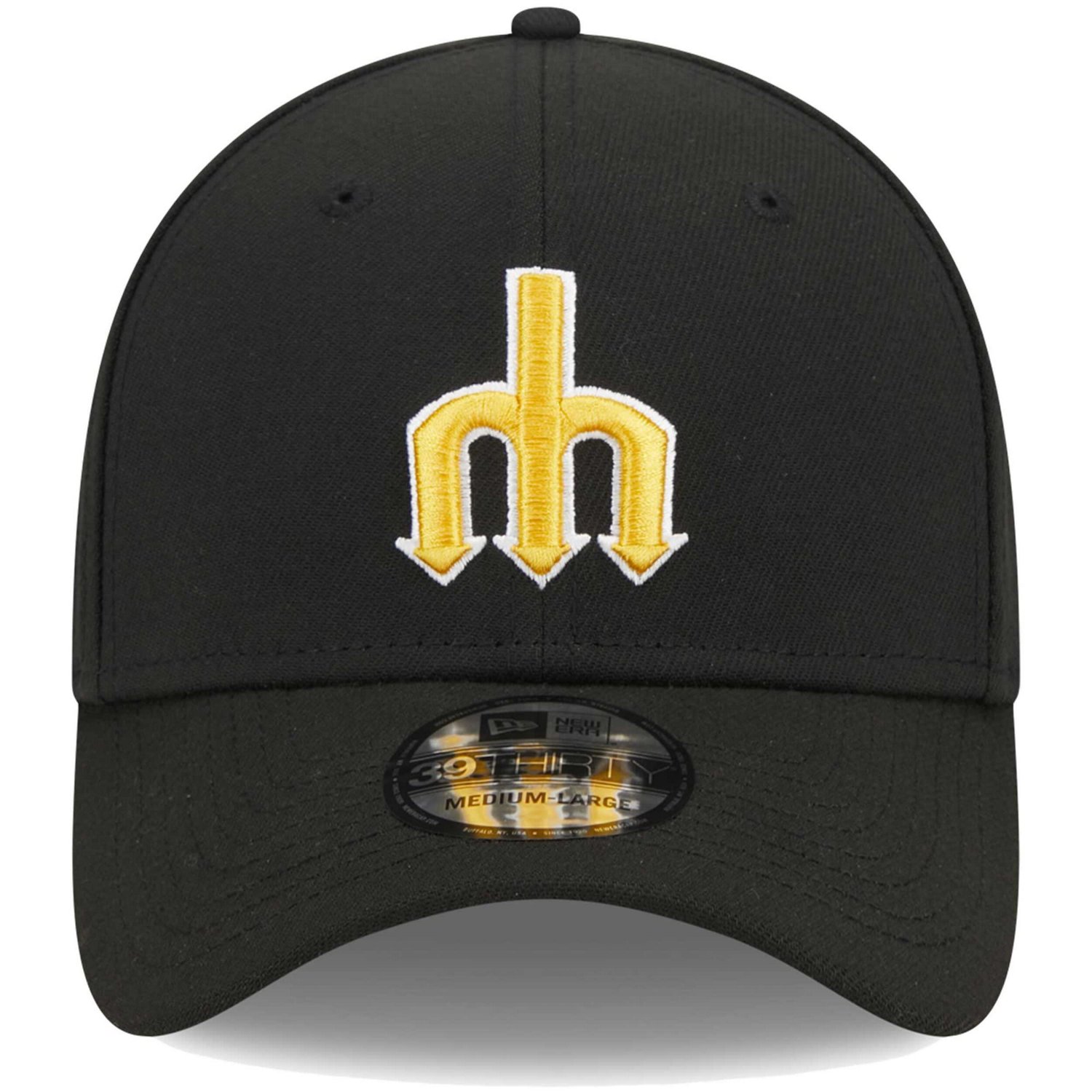 New Era Seattle Mariners Logo 39THIRTY Flex Hat - view number 2