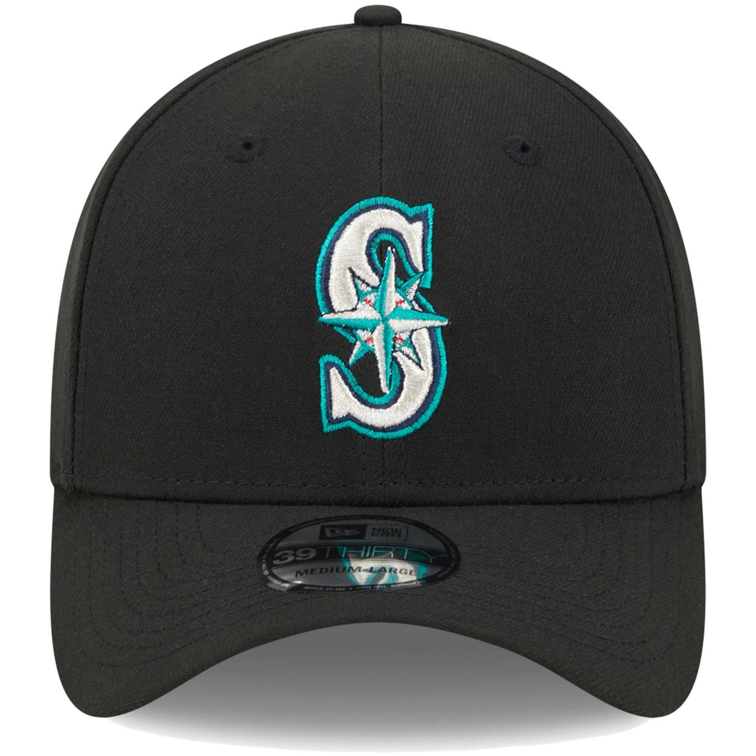 New Era Seattle Mariners Logo 39THIRTY Flex Hat - view number 2