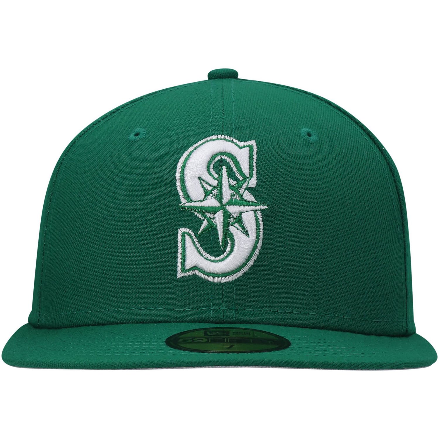 New Era Seattle Mariners White Logo 59FIFTY Fitted Hat - view number 2