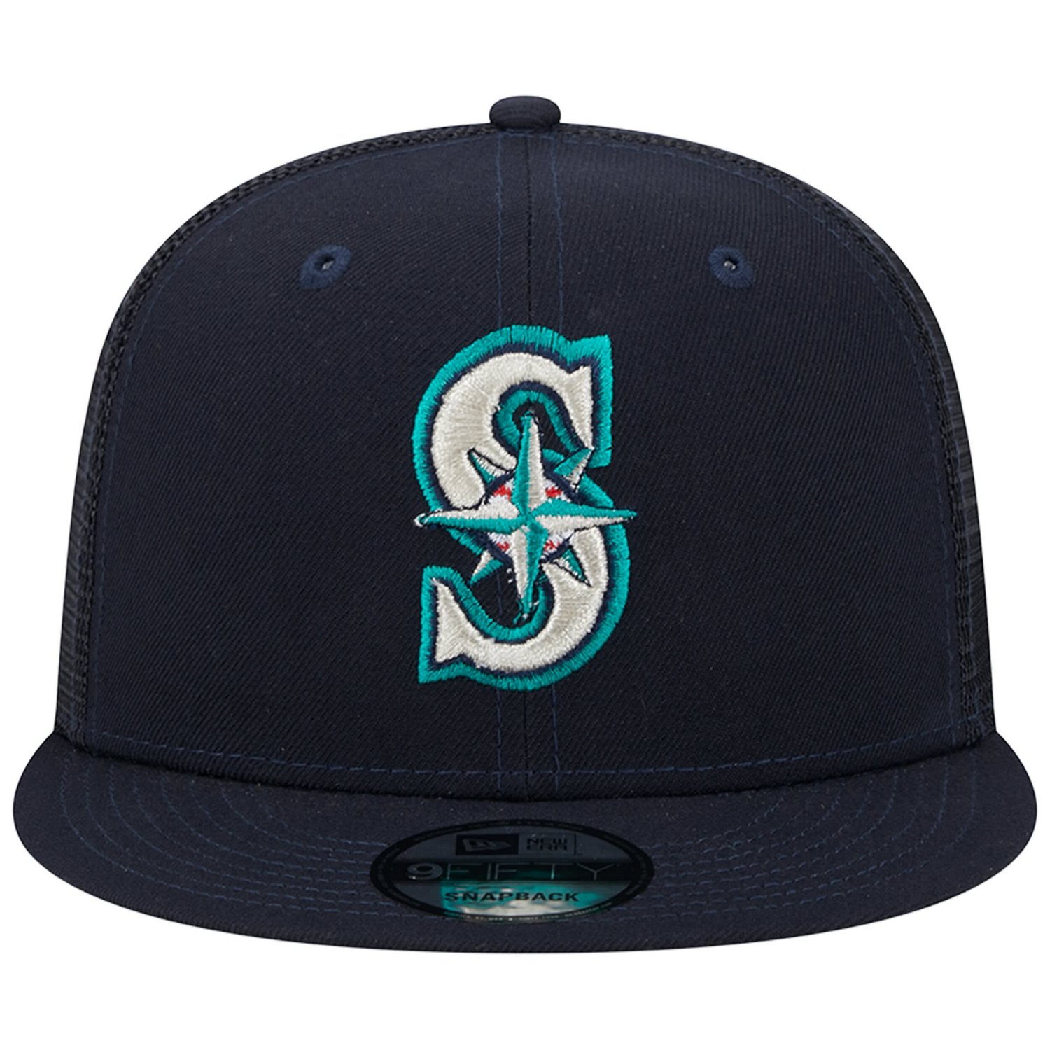 New Era Seattle Mariners Team Color Trucker 9FIFTY Snapback Hat - view number 2