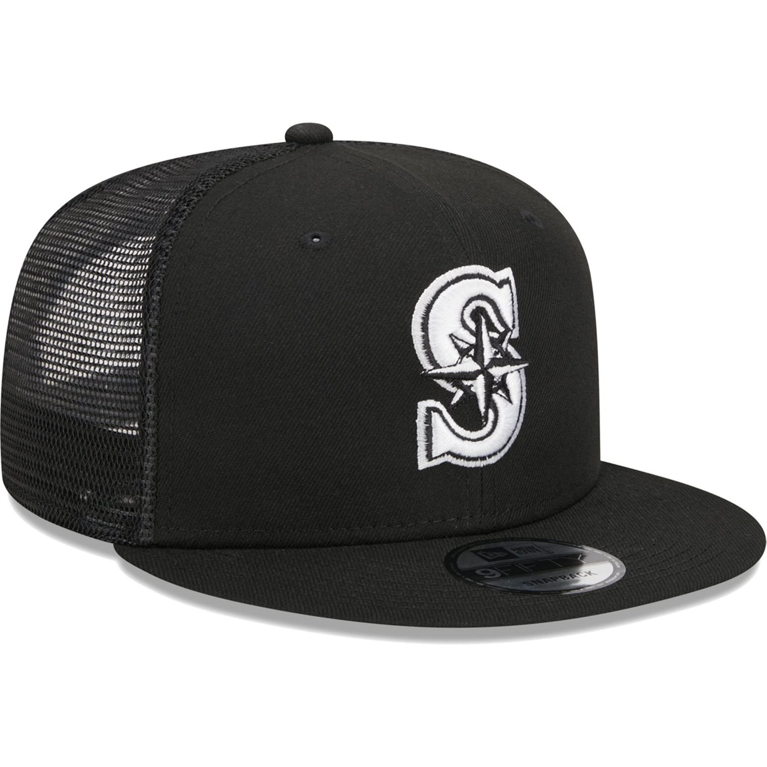 New Era Seattle Mariners Trucker 9FIFTY Snapback Hat - view number 3