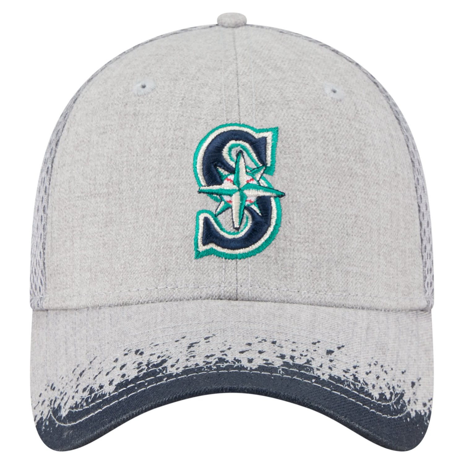 New Era Seattle Mariners Visor Paint Splatter 39THIRTY Flex Hat - view number 2