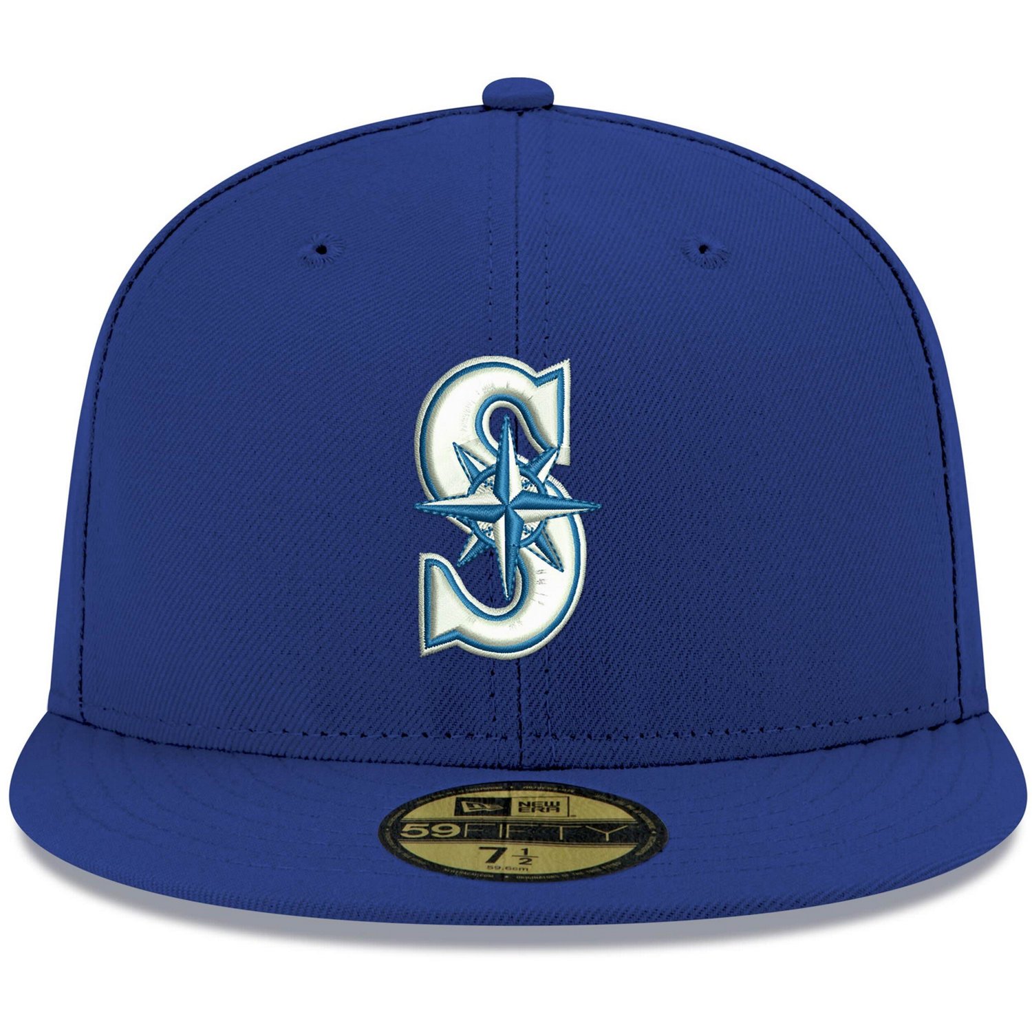 New Era Seattle Mariners White Logo 59FIFTY Fitted Hat - view number 2