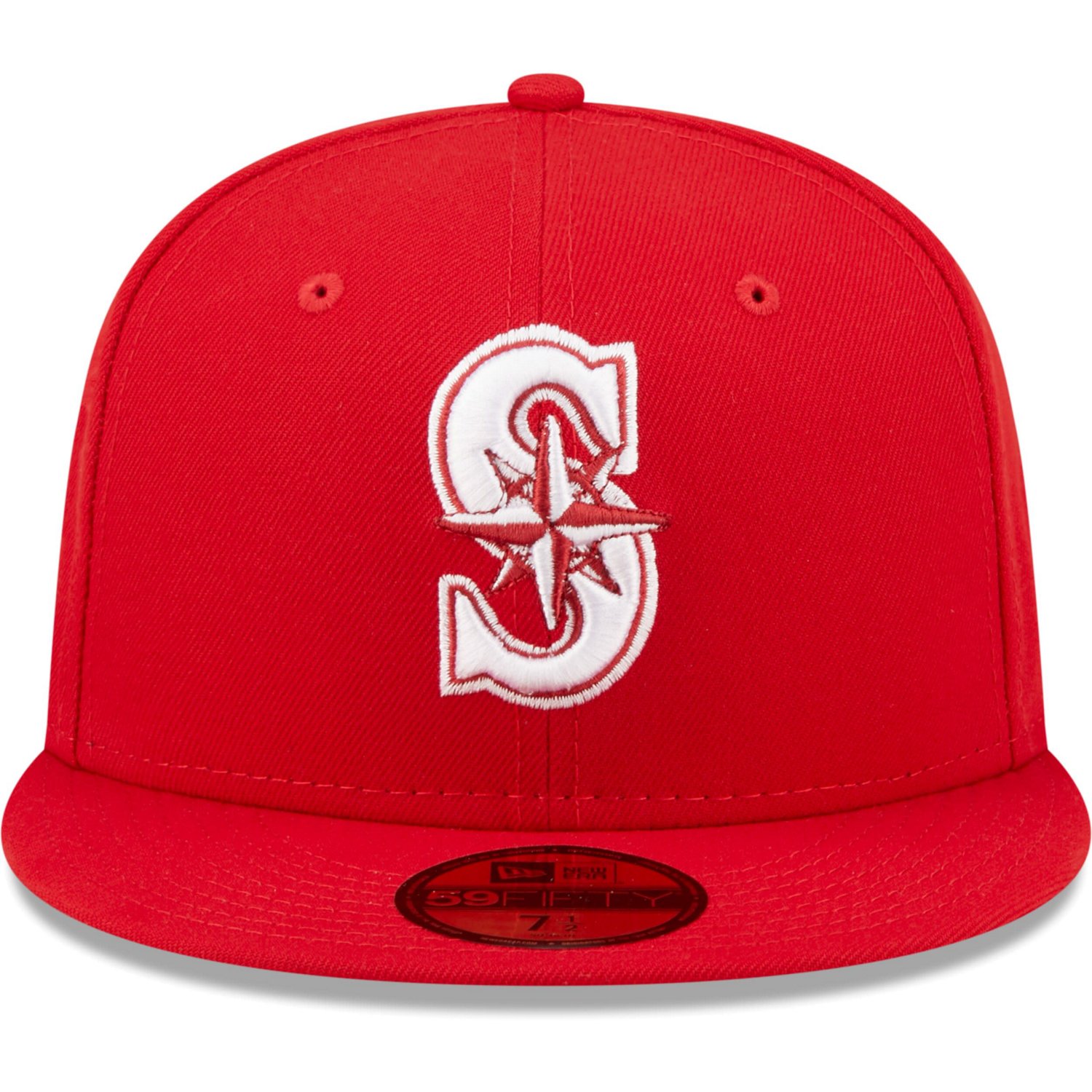 New Era Seattle Mariners White Logo 59FIFTY Fitted Hat - view number 2