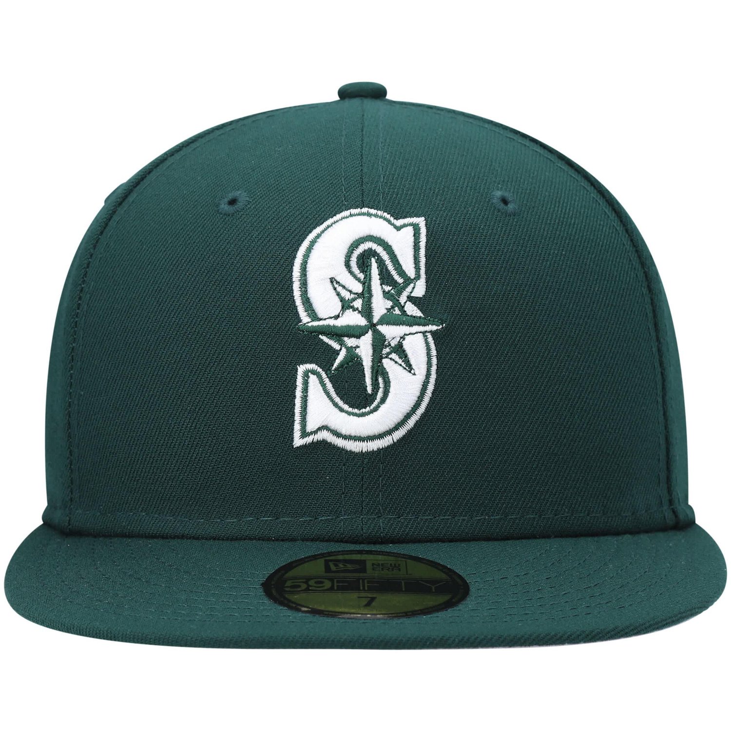 New Era Seattle Mariners White Logo 59FIFTY Fitted Hat - view number 2