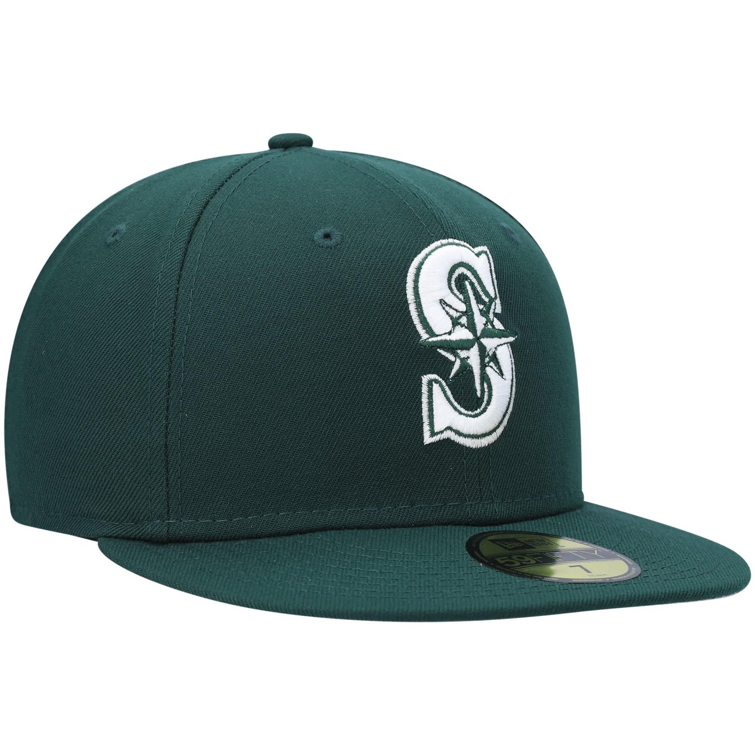 New Era Seattle Mariners White Logo 59FIFTY Fitted Hat - view number 3