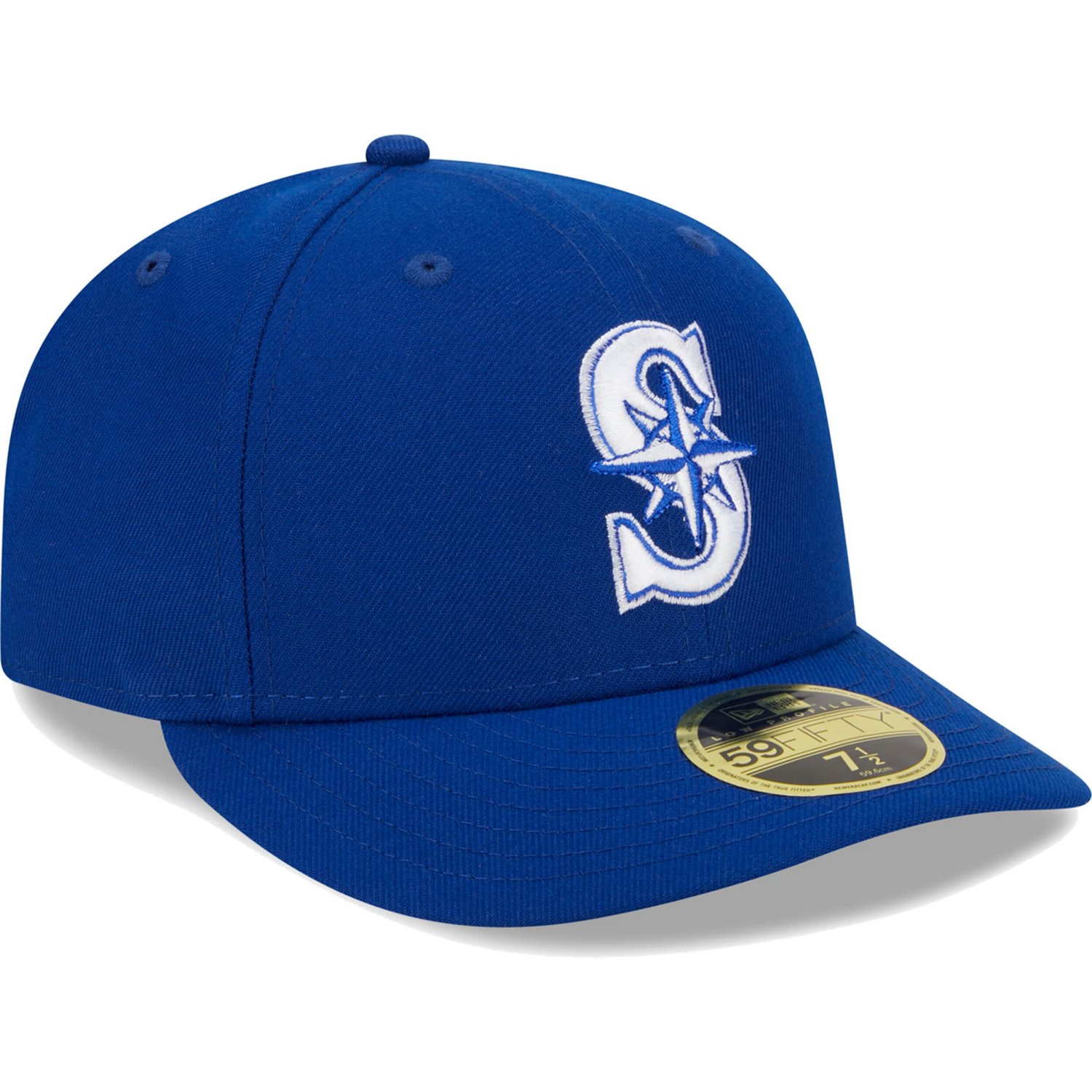 New Era Seattle Mariners White Logo Low Profile 59FIFTY Fitted Hat