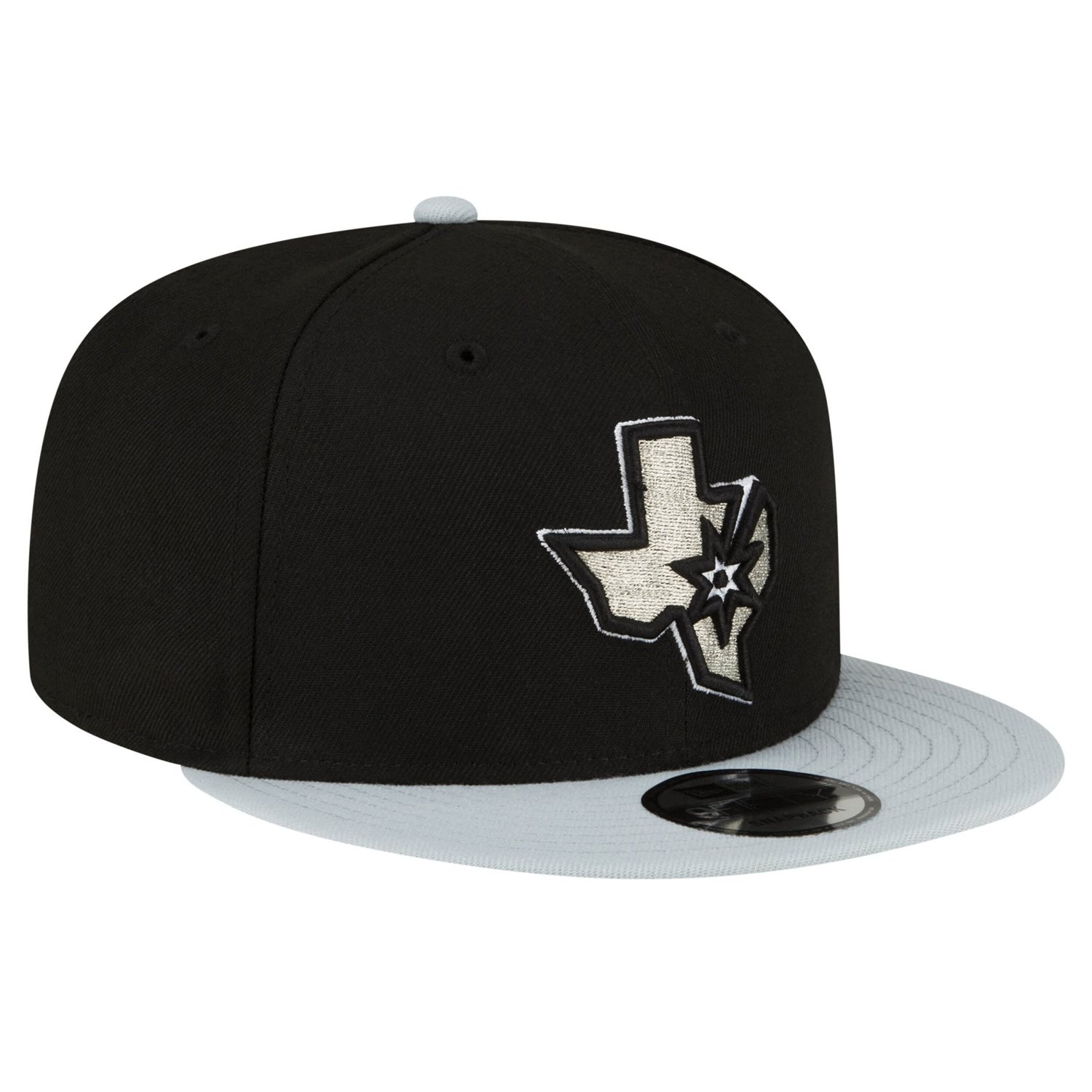 New Era Silver San Antonio Spurs 2-Tone 9FIFTY Snapback Hat - view number 3