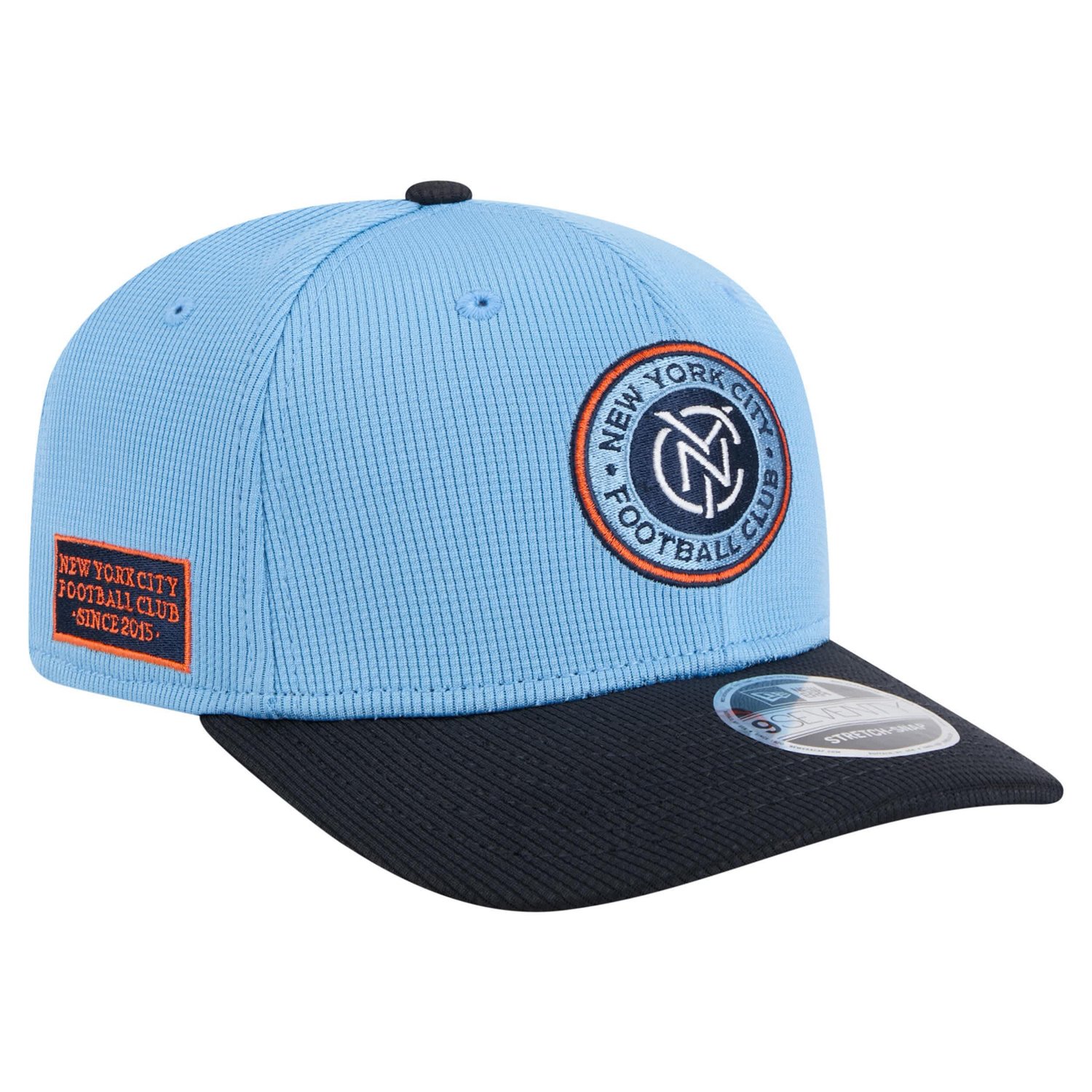 New Era Sky Navy New York City FC 2025 Jersey Hook 9SEVENTY Stretch-Snap Hat