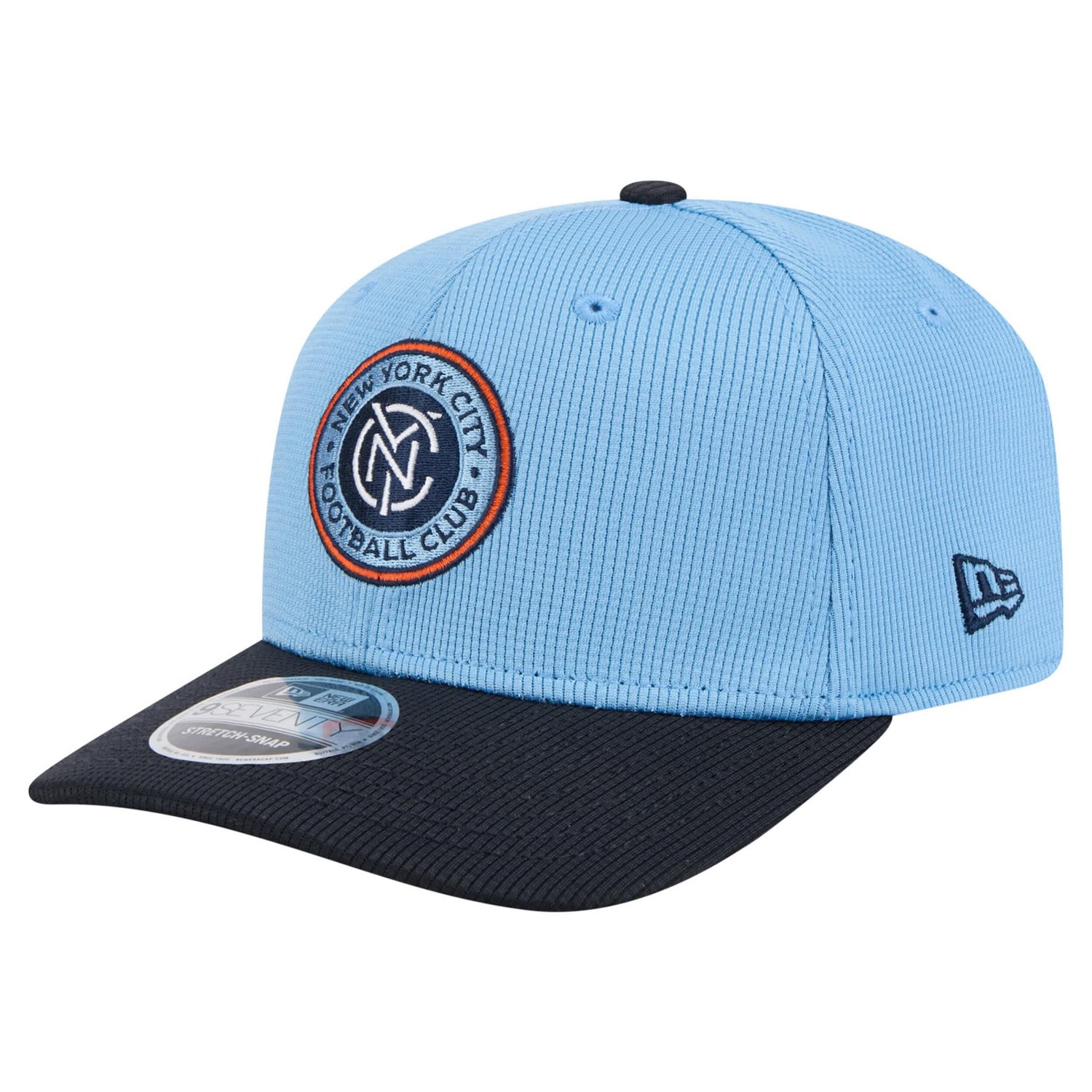New Era Sky Navy New York City FC 2025 Jersey Hook 9SEVENTY Stretch-Snap Hat                                                     - view number 3
