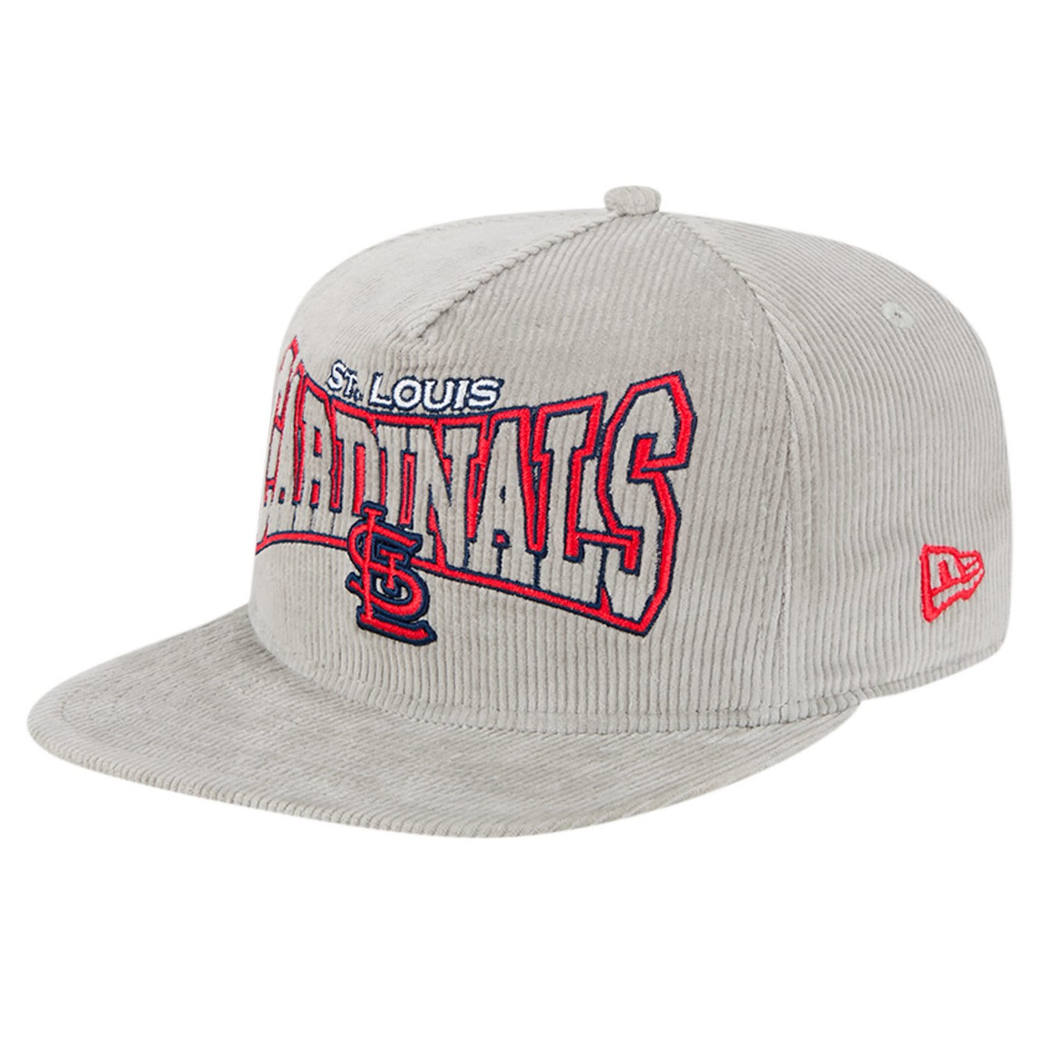 New Era St Louis Cardinals Corduroy Golfer Snapback Hat                                                                          - view number 1