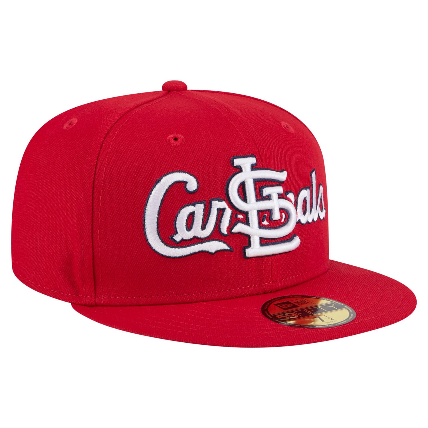 New Era St Louis Cardinals Overlap 59FIFTY Fitted Hat