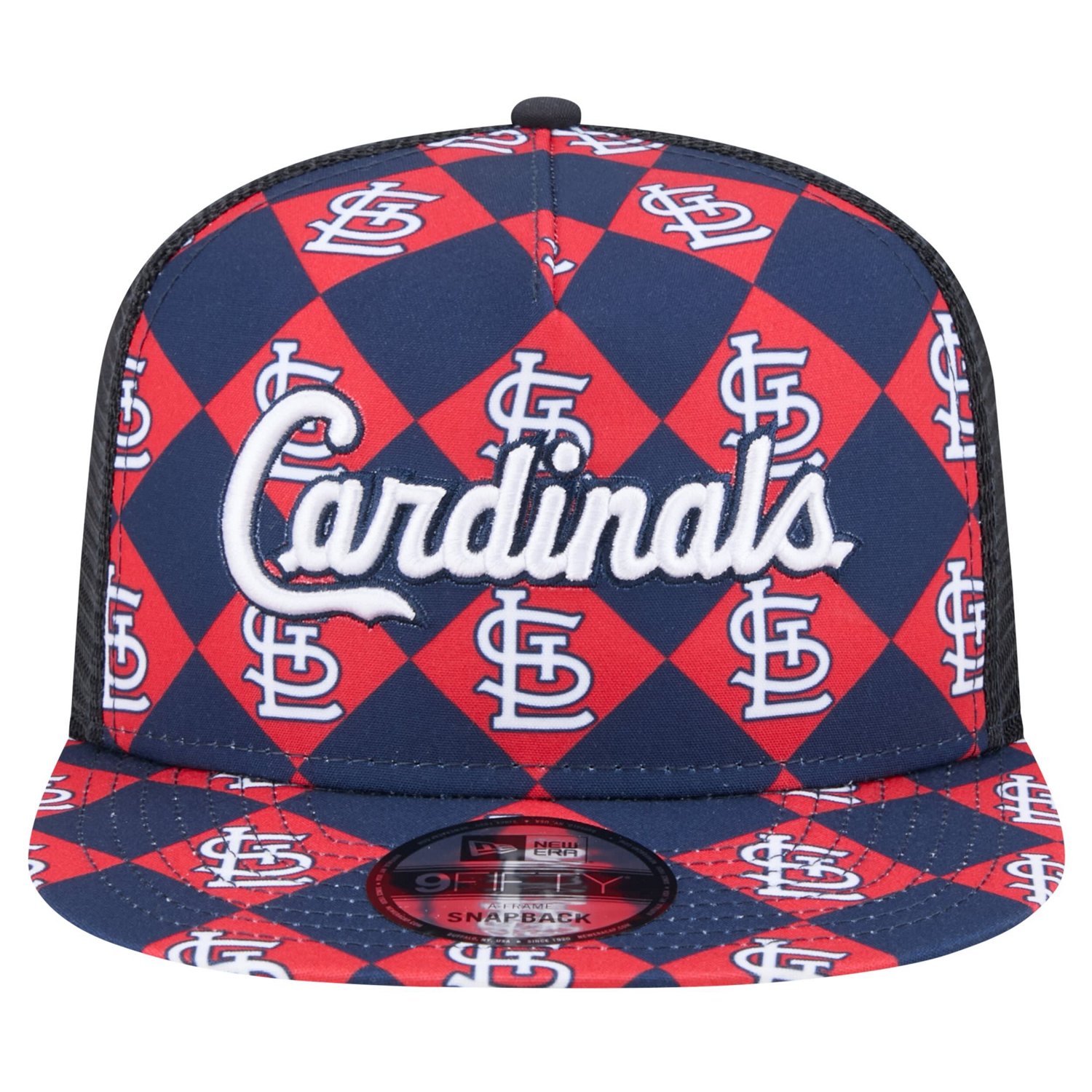 New Era St Louis Cardinals Seeing Diamonds A-Frame Trucker 9FIFTY Snapback Hat                                                   - view number 2