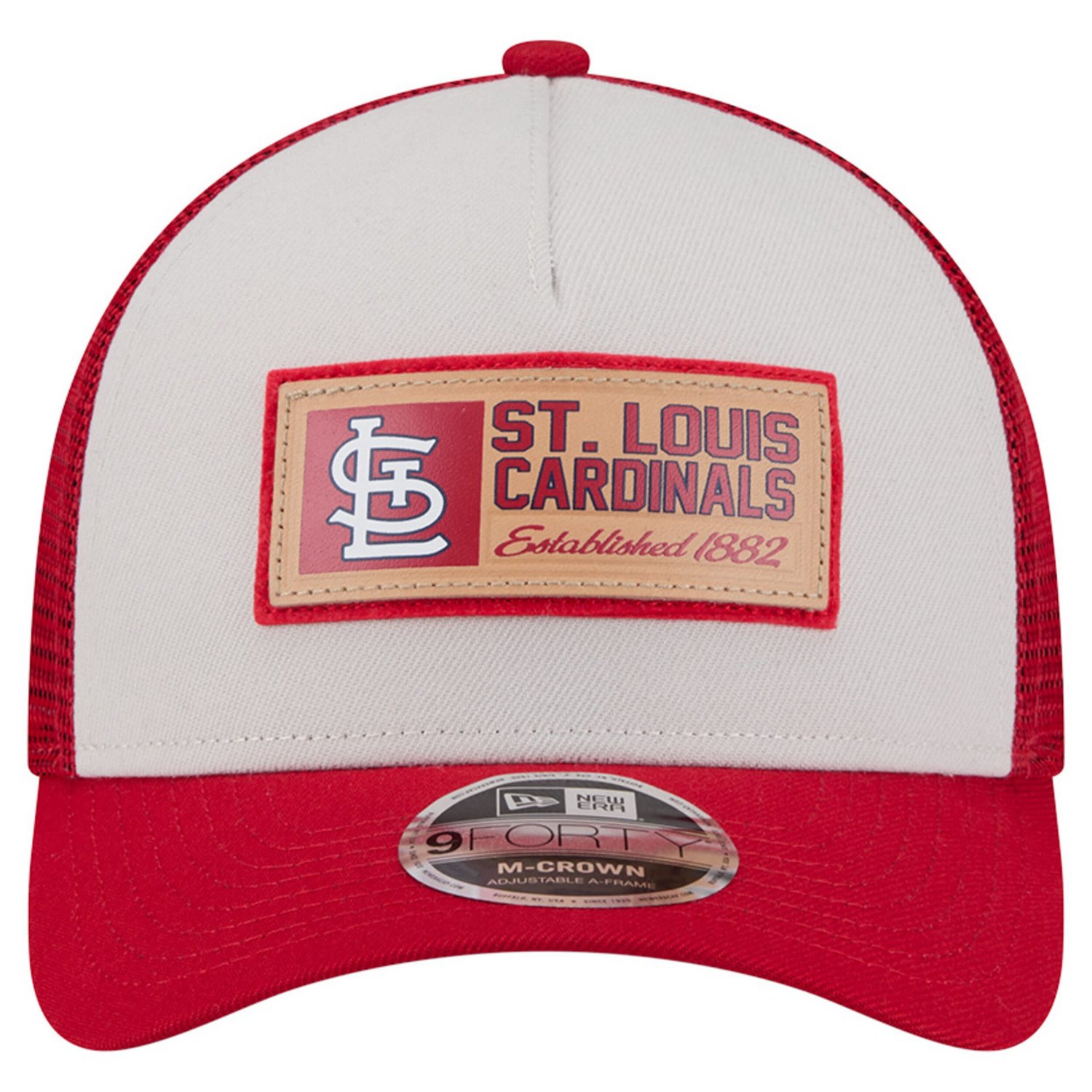 New Era St Louis Cardinals Text A-Frame Trucker 9FORTY Hat - view number 2