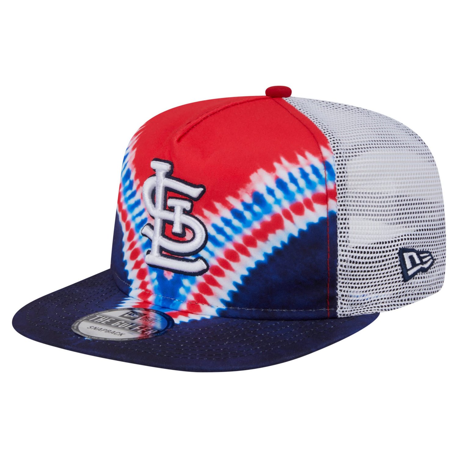 New Era St Louis Cardinals Tie-Dye Golfer Trucker Adjustable Hat