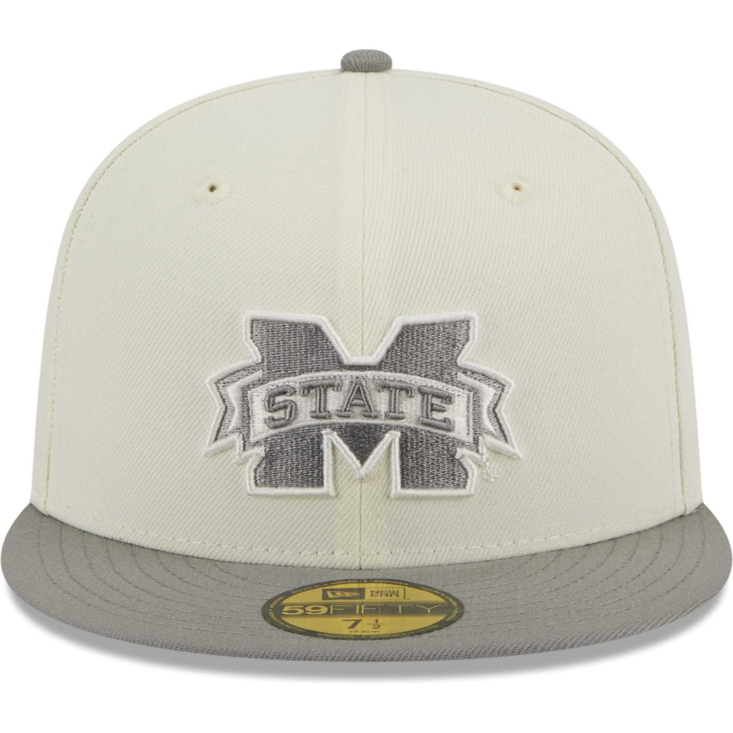 New Era Stone/Gray Mississippi State Bulldogs  Concrete 59FIFTY Fitted Hat - view number 2