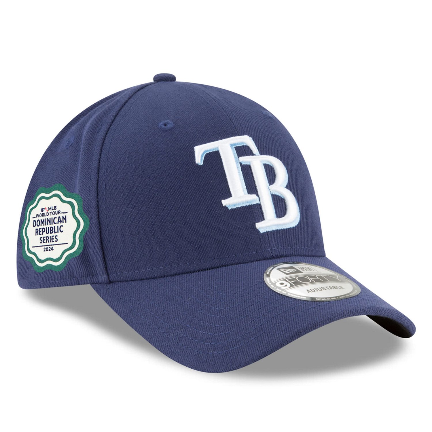 New Era Tampa Bay Rays 2024 MLB World Tour Dominican Republic Series 9FORTY Adjustable Hat                                       - view number 1