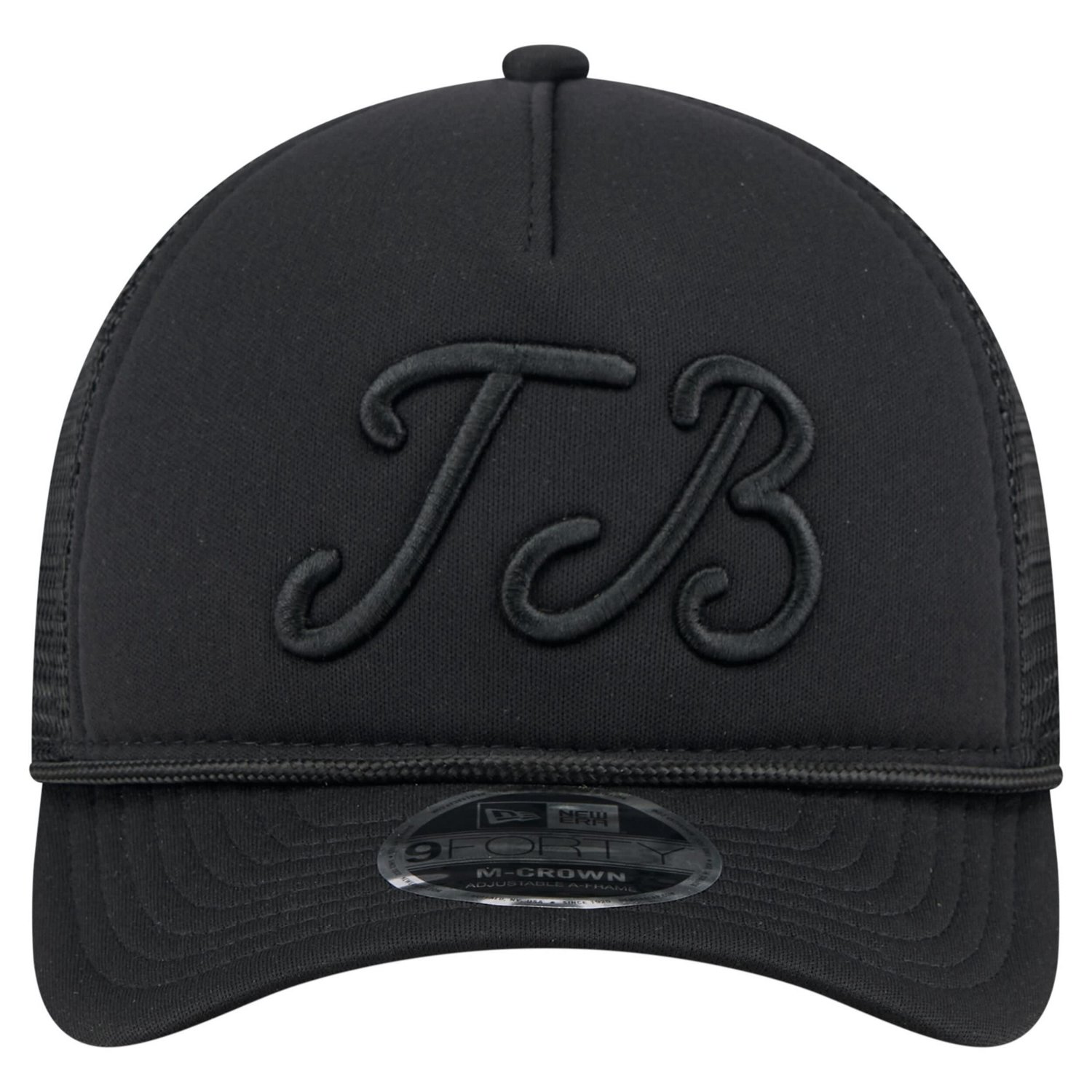 New Era Tampa Bay Rays City Initial 9FORTY A-Frame M-Crown Adjustable Trucker Hat